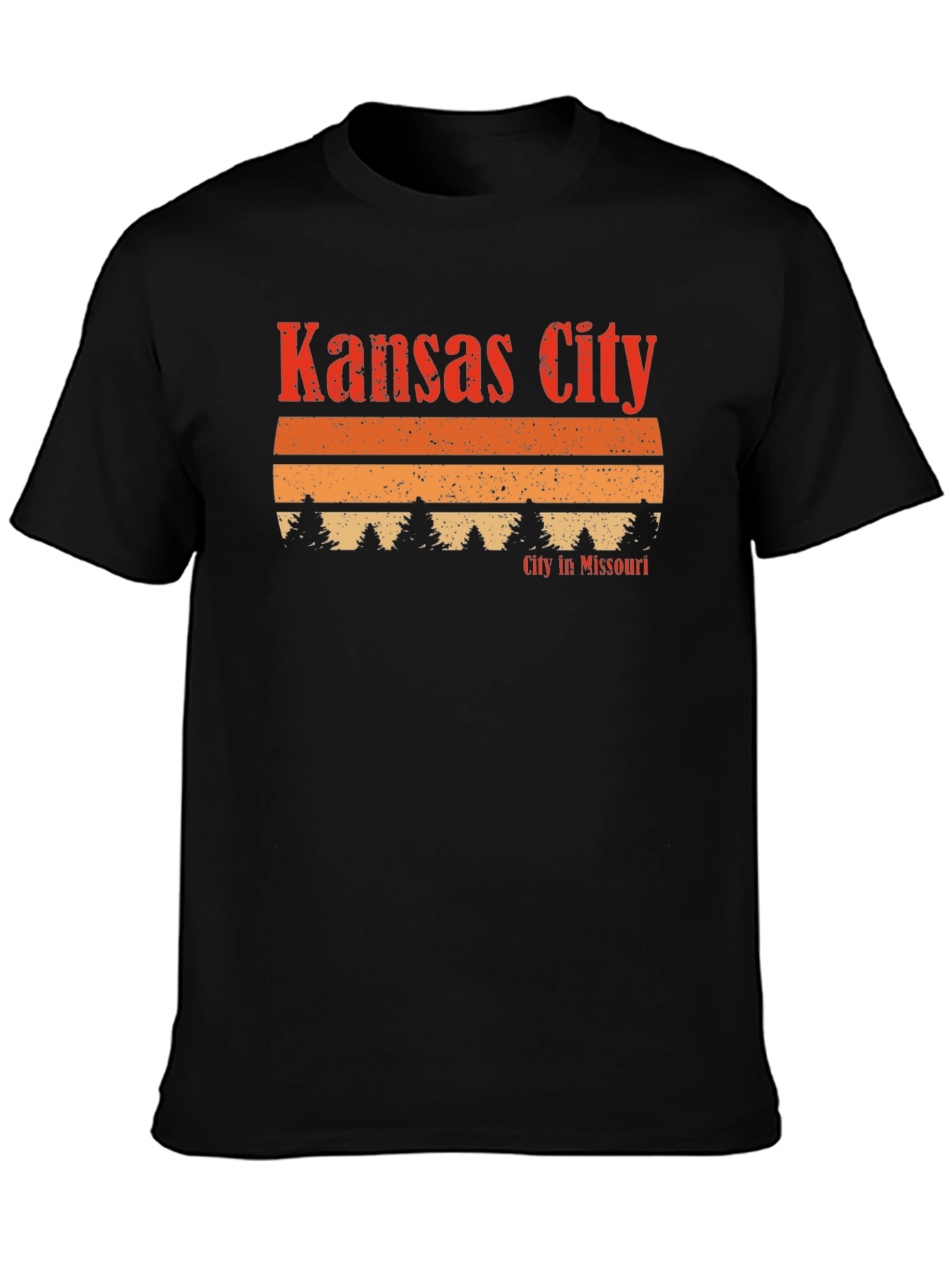 Kansas City Missouri Retro Sunset T-Shirt