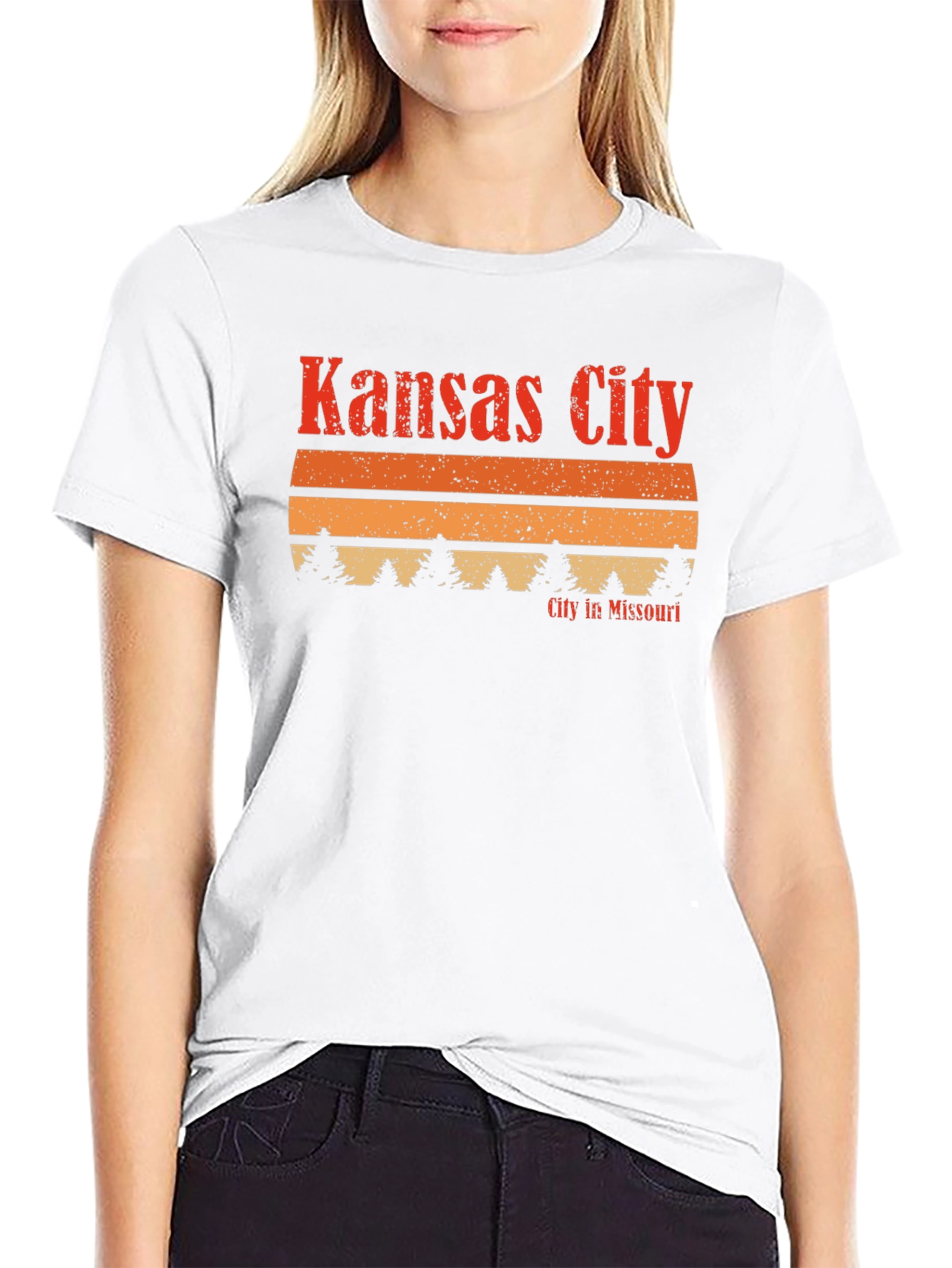 Kansas City Missouri Retro Sunset T-Shirt