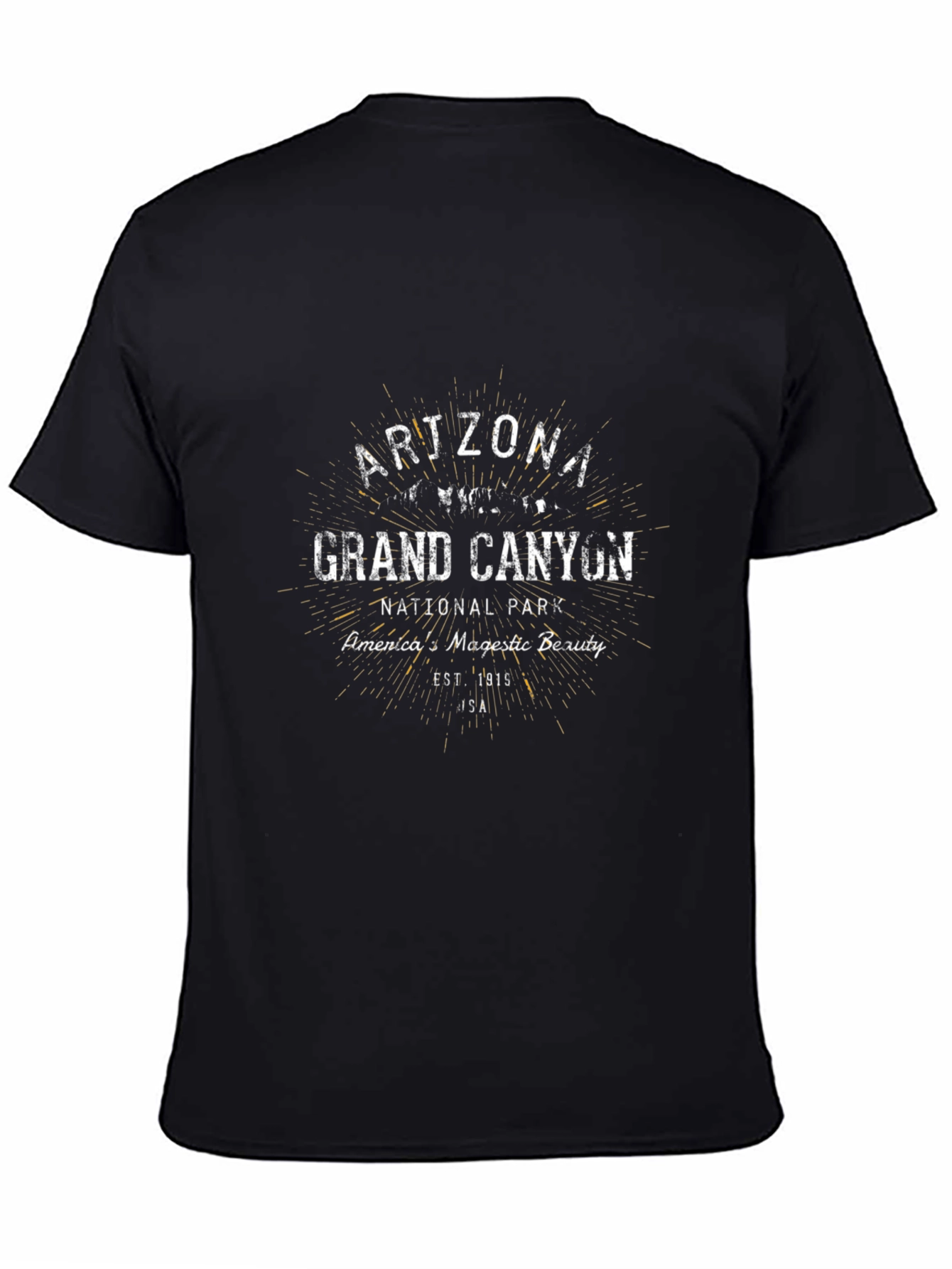 Grand Canyon Arizona Black Graphic Tee
