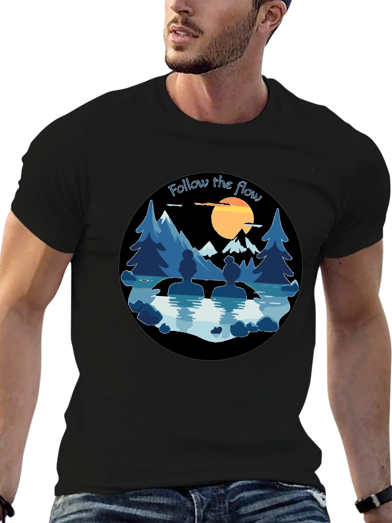 Follow The Flow Graphic T-Shirt