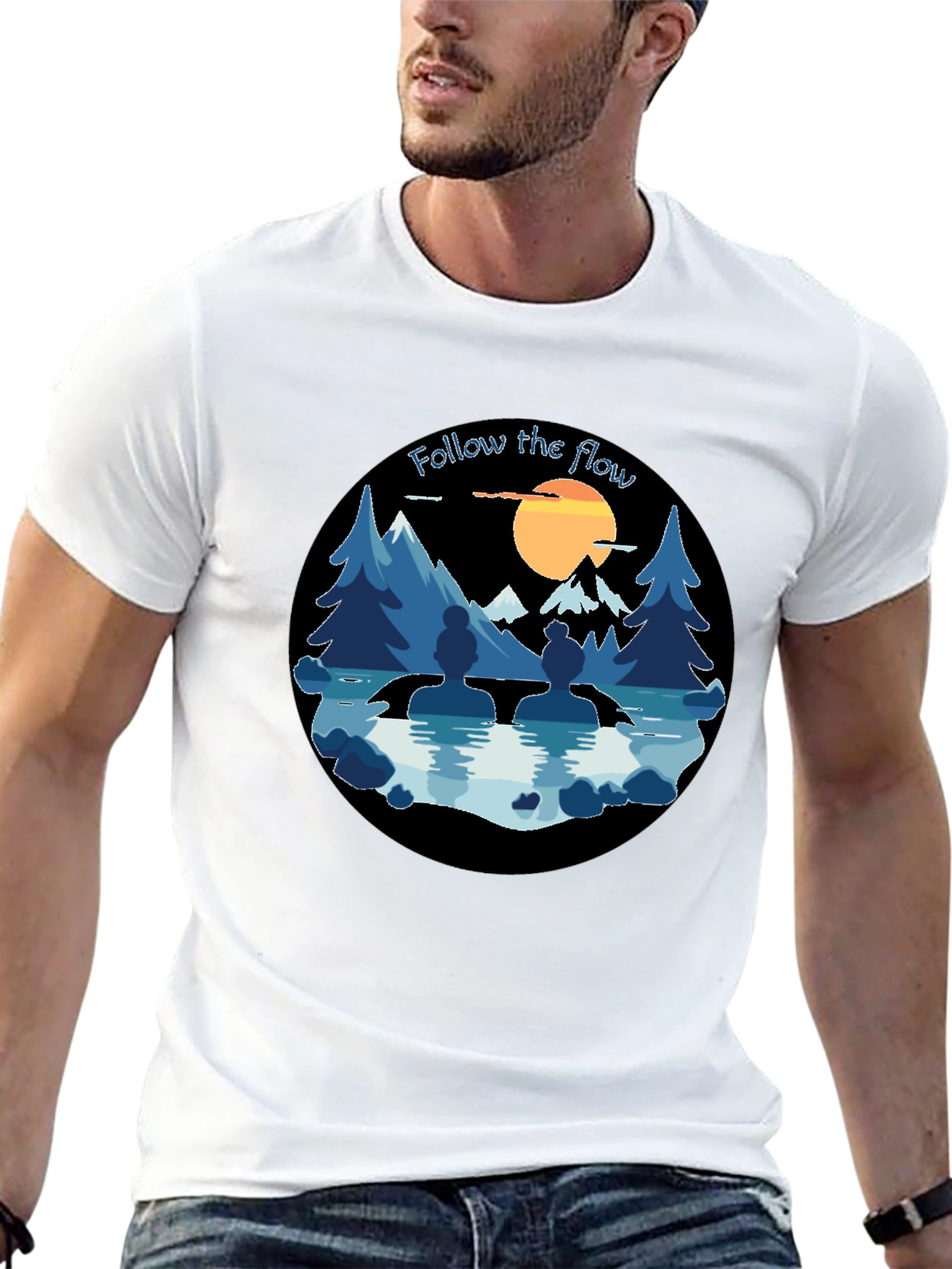 Follow The Flow Graphic T-Shirt