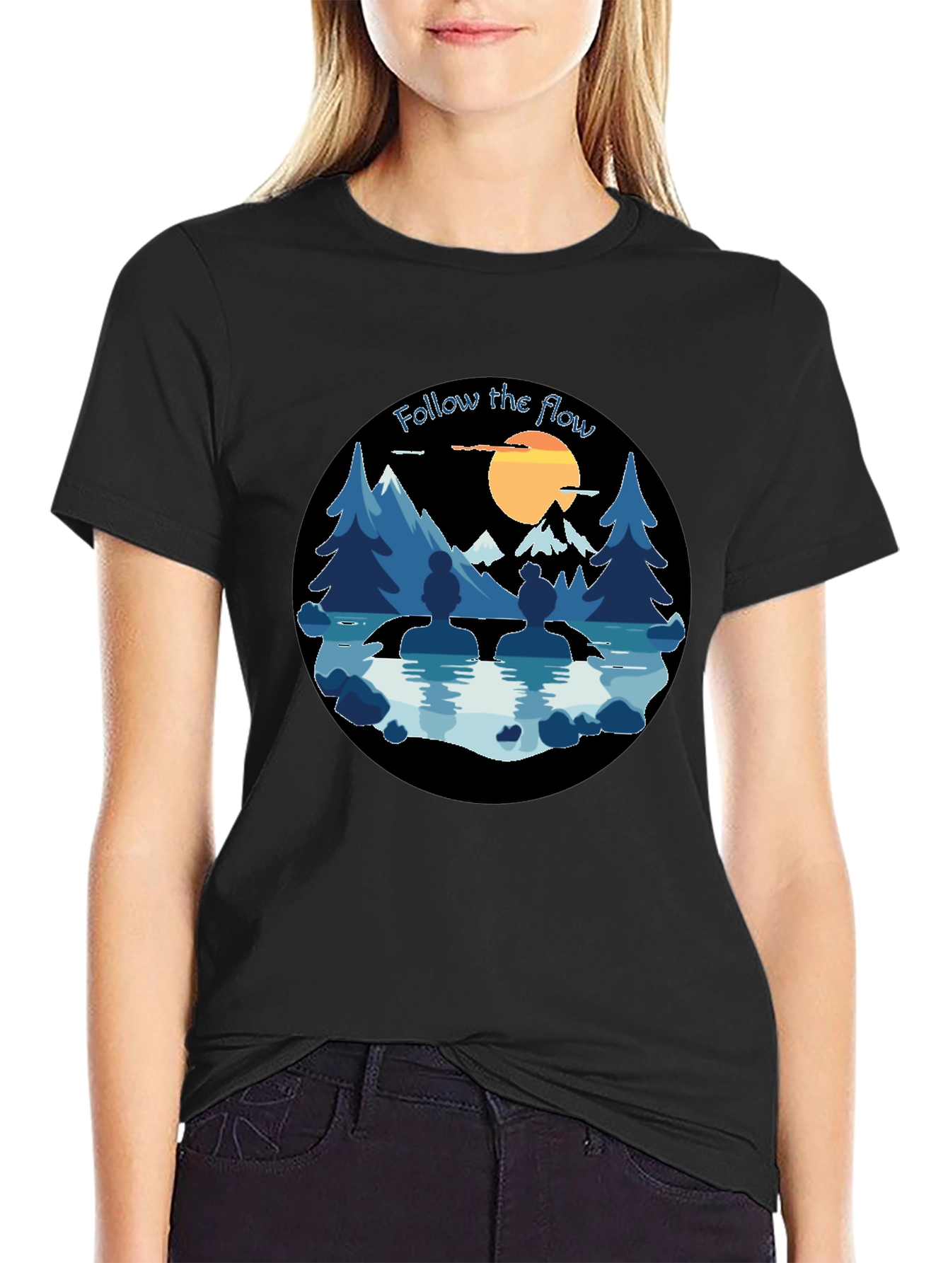 Follow The Flow Graphic T-Shirt