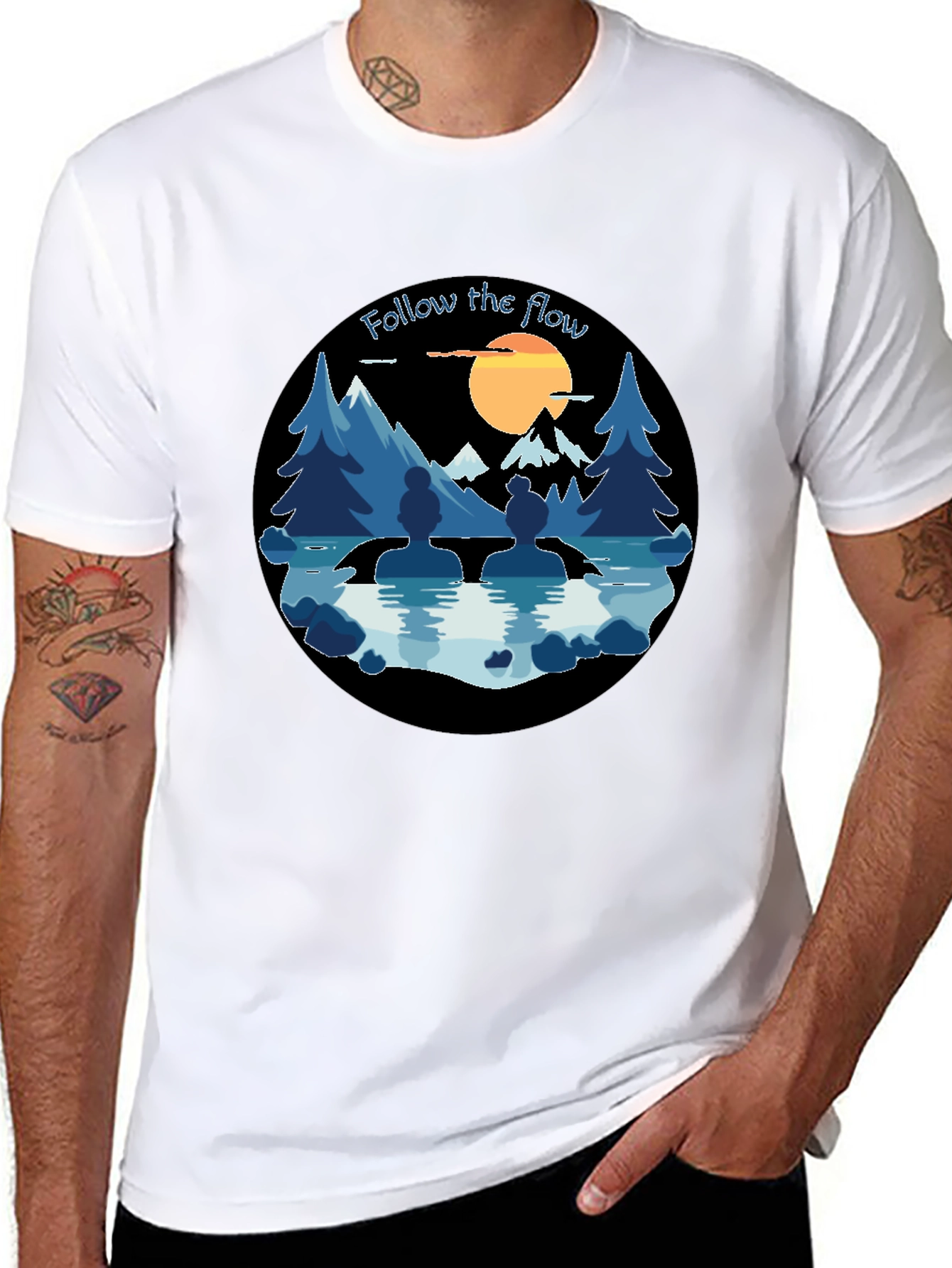 Follow The Flow Graphic T-Shirt