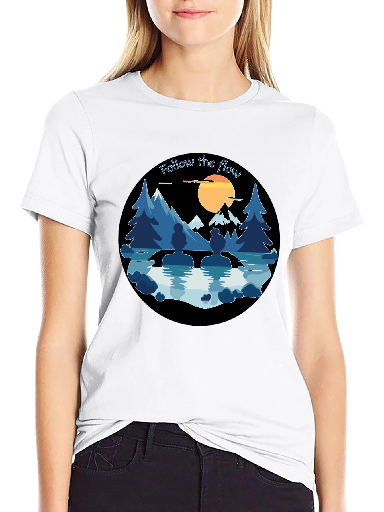 Follow The Flow Graphic T-Shirt