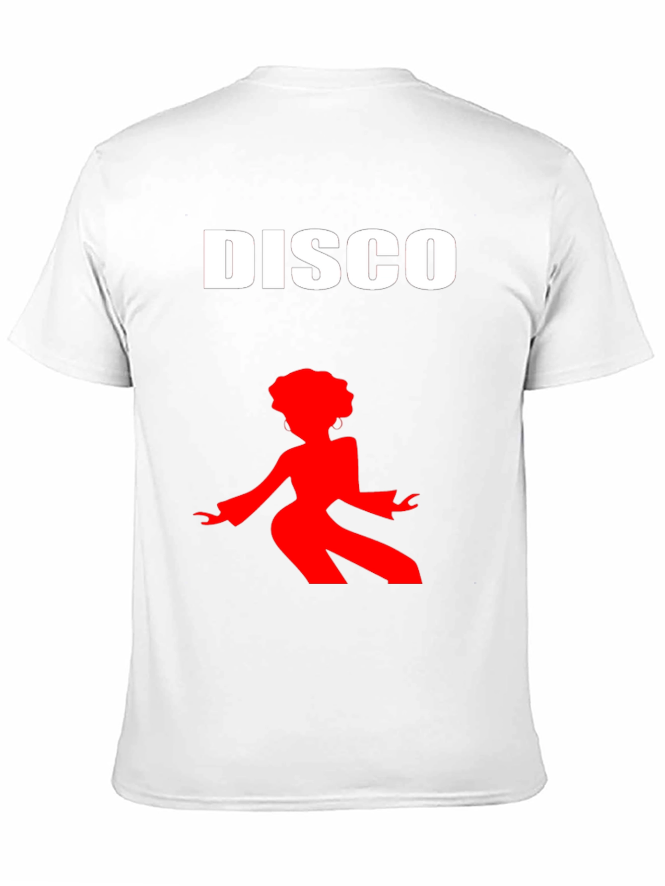 Retro Disco Graphic Tee - Black Cotton T-Shirt