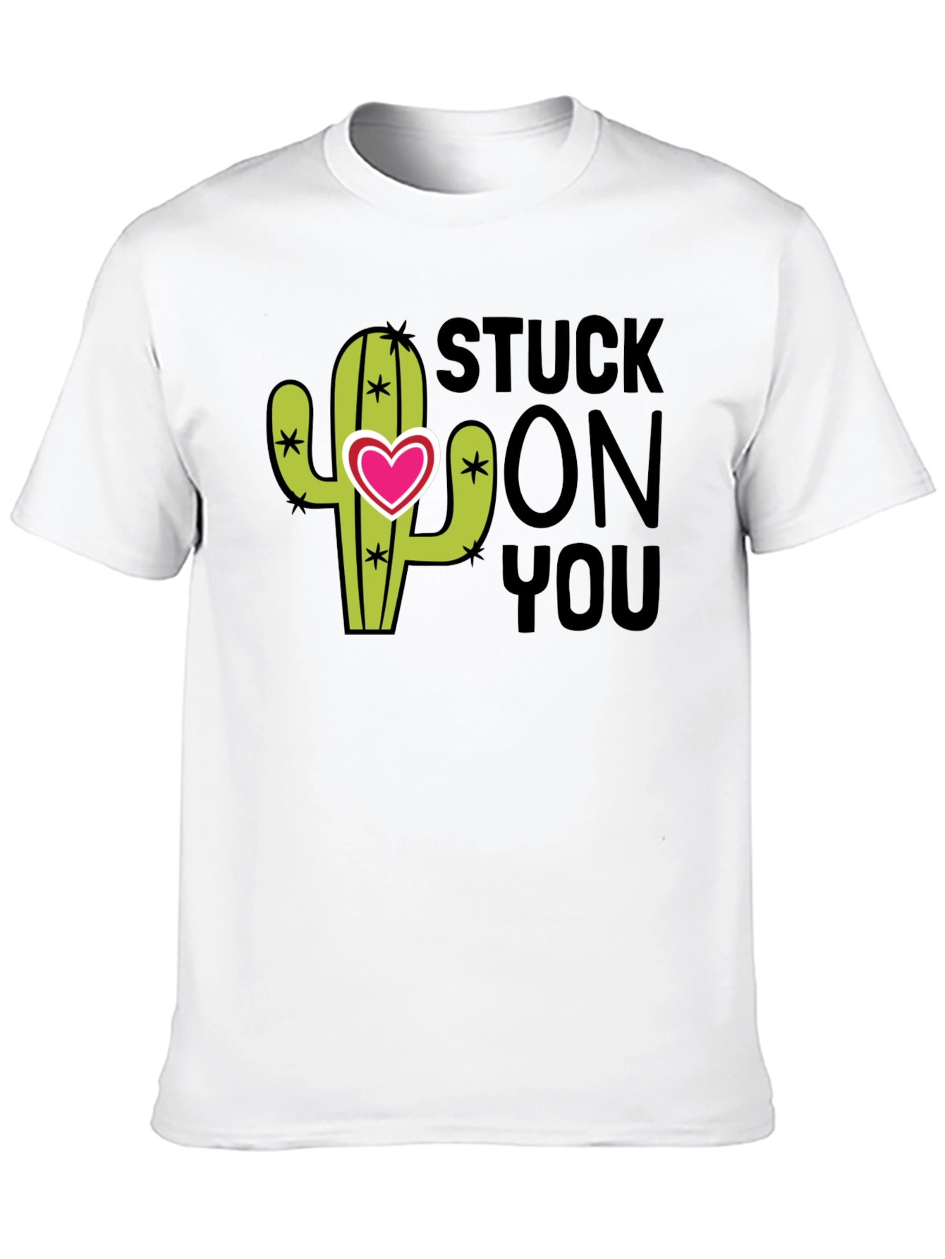 Stuck On You Valentines Day Cactus T-Shirt