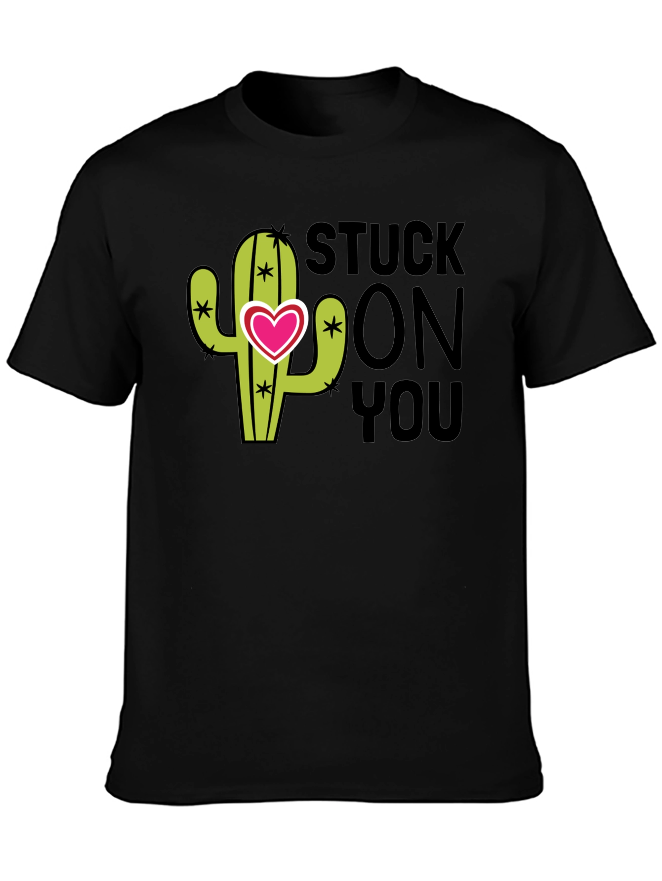 Stuck On You Valentines Day Cactus T-Shirt