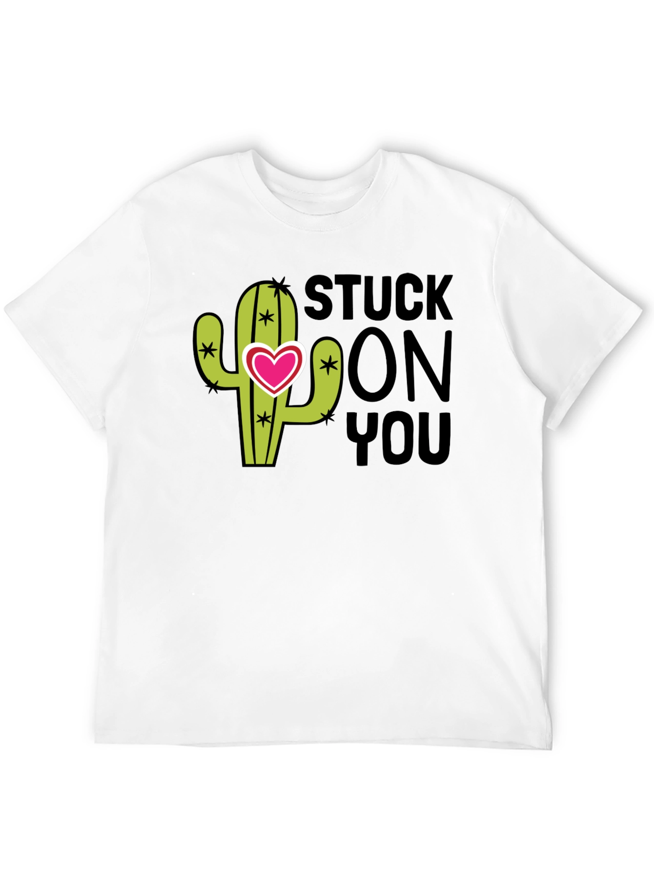Stuck On You Valentines Day Cactus T-Shirt
