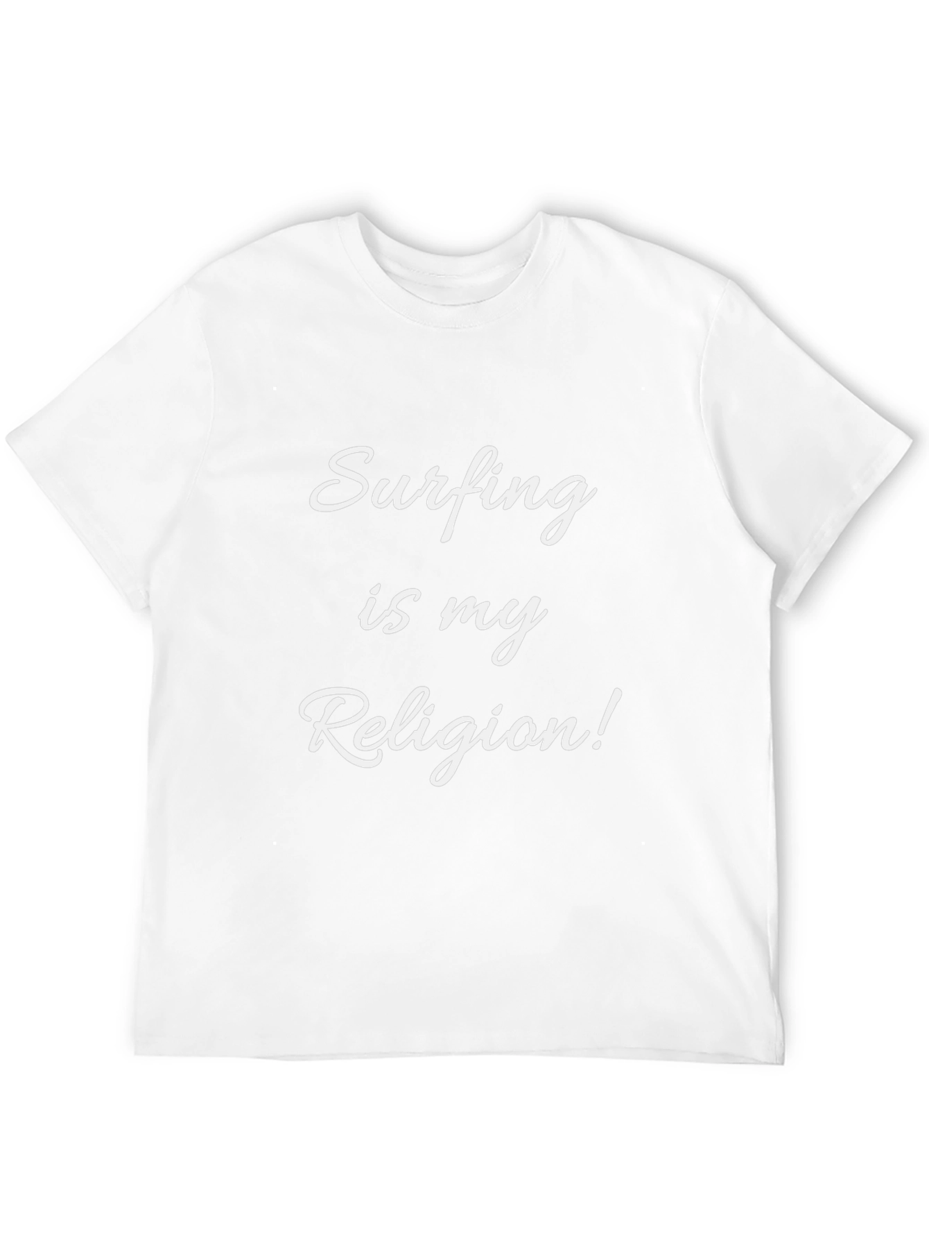 Surfing is my Religion T-Shirt Black Tee