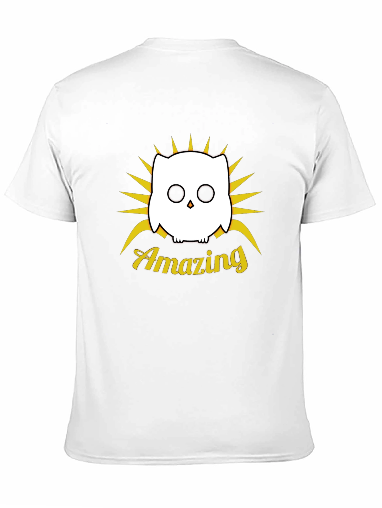 Amazing Owl Graphic Black T-Shirt