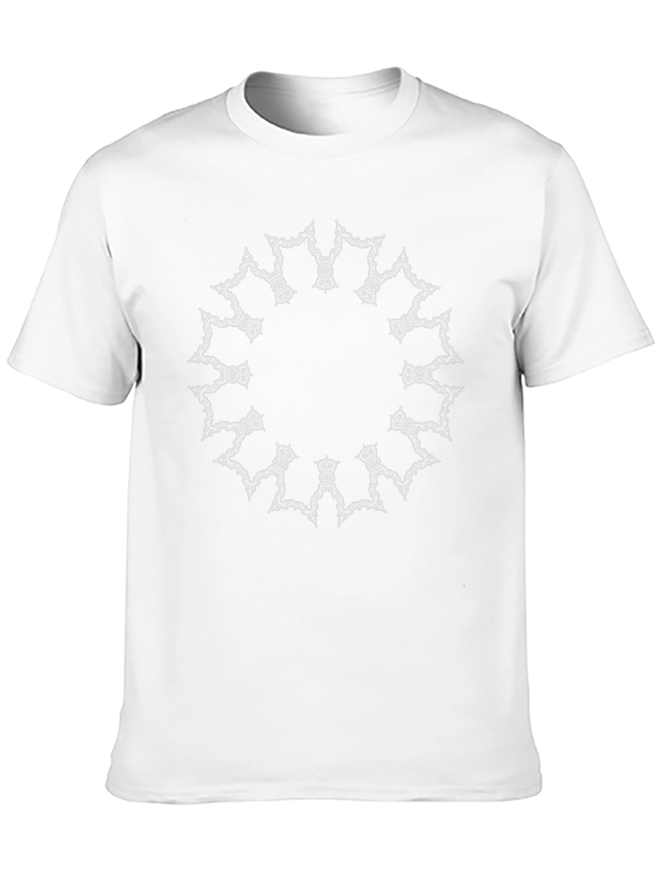Black Tee with Mandala Design