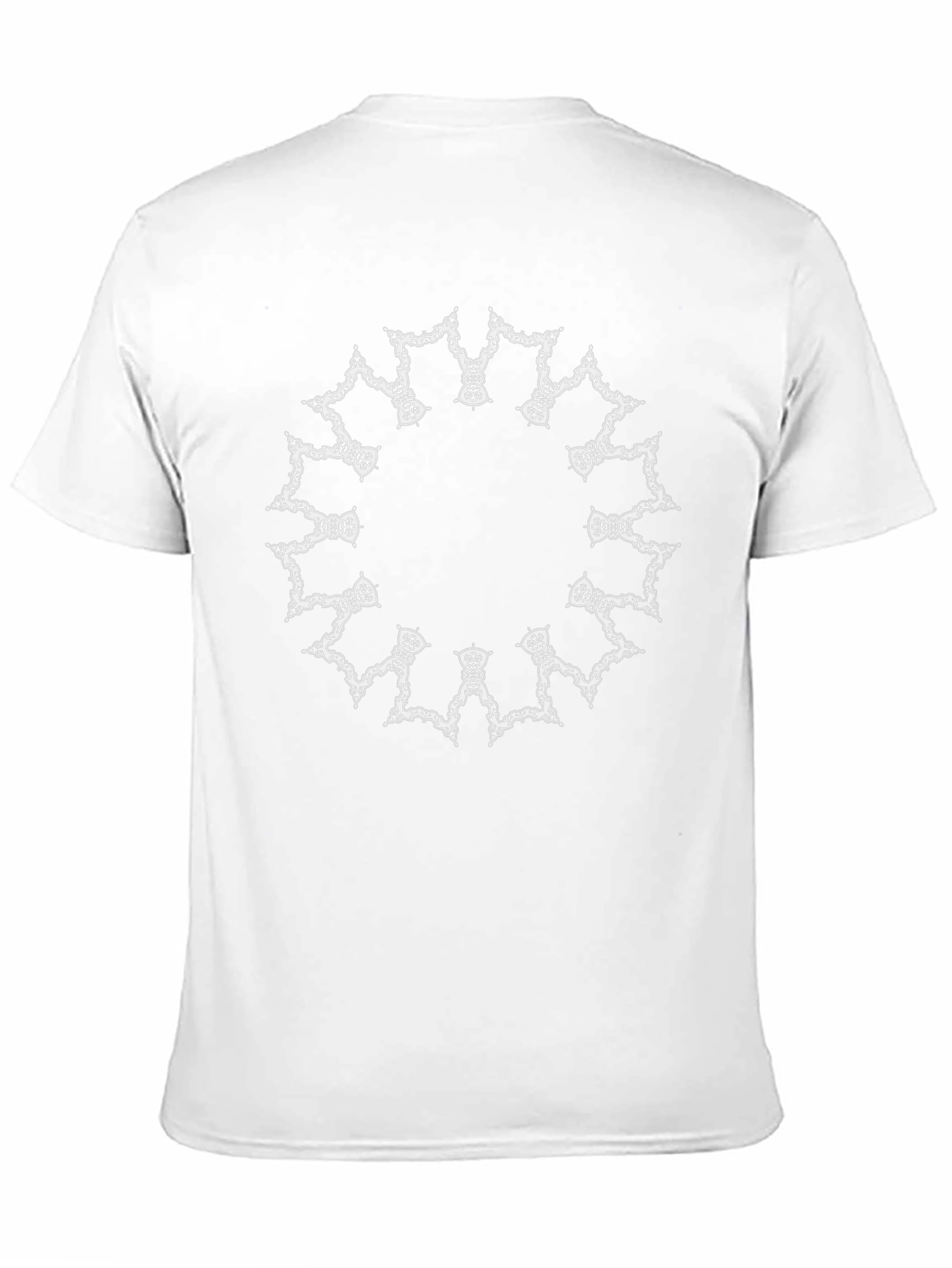 Black Tee with Mandala Design