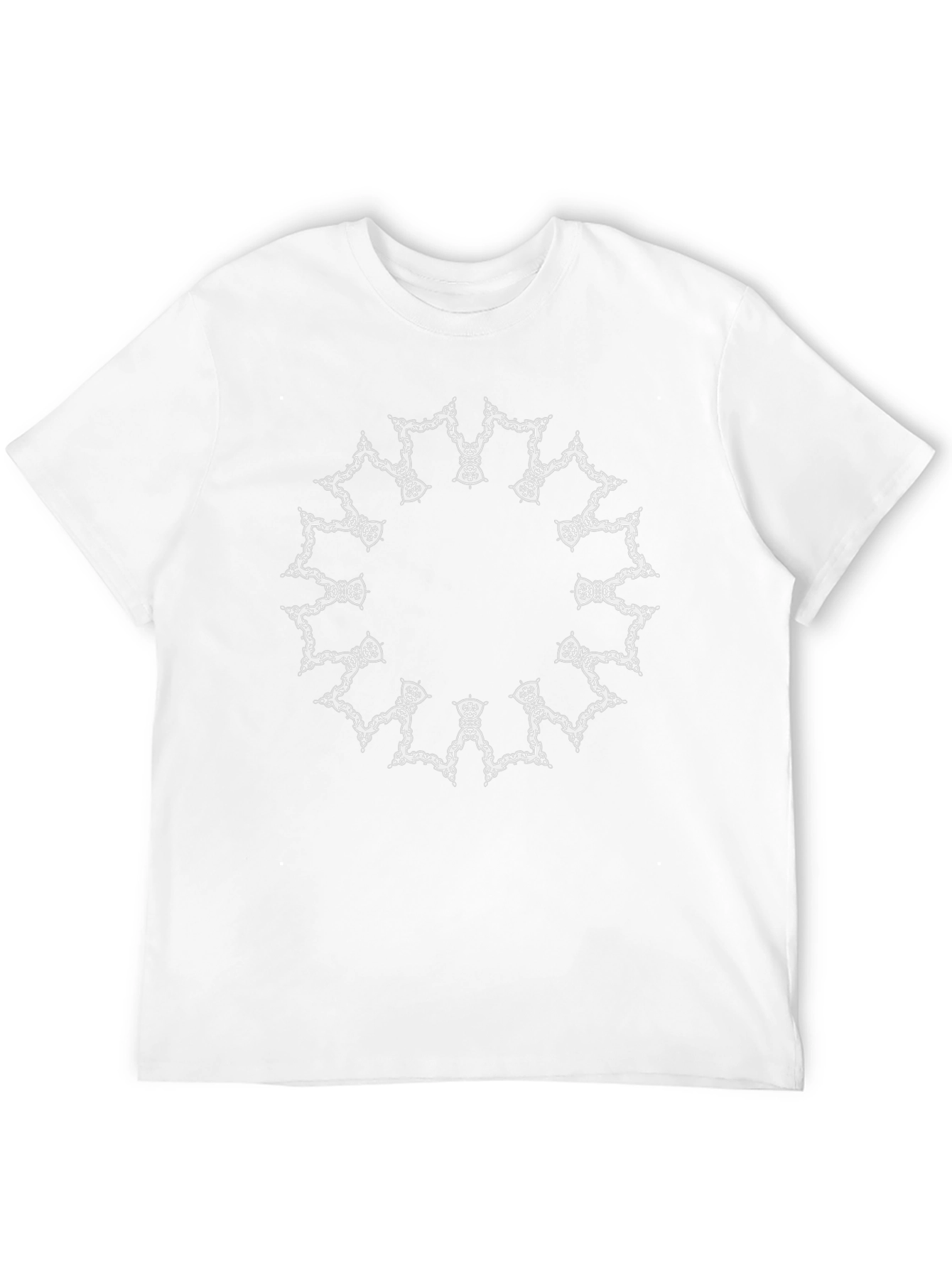 Black Tee with Mandala Design