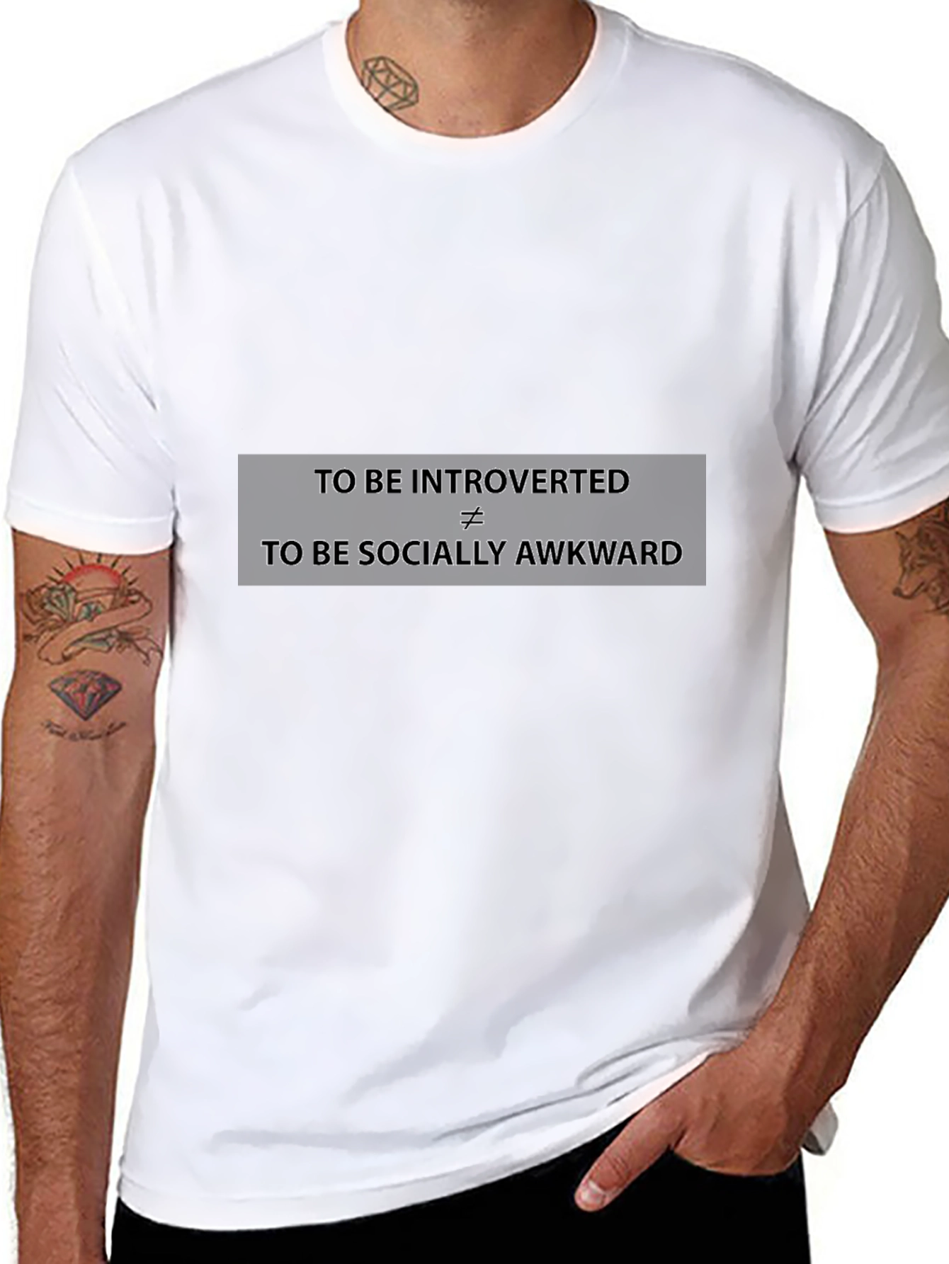Introverted Socially Awkward Graphic T-Shirt