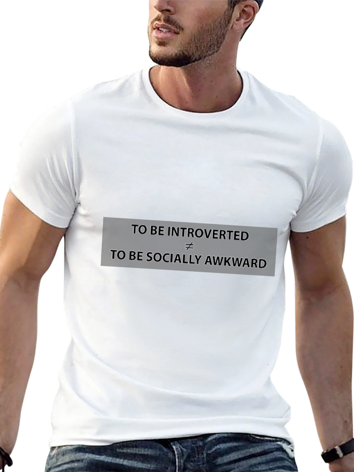 Introverted Socially Awkward Graphic T-Shirt