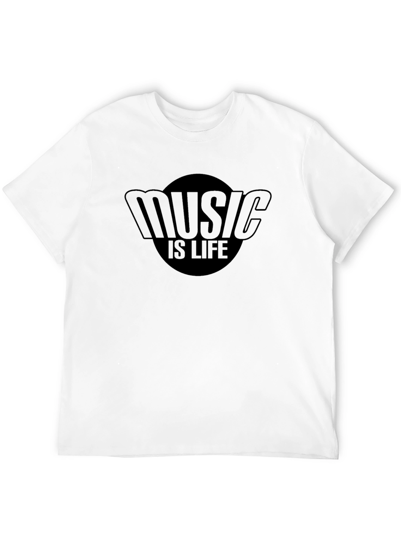Music Is Life Graphic Tee - Soft Cotton Blend
