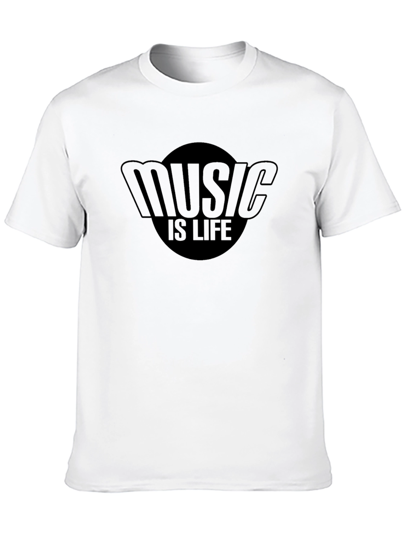 Music Is Life Graphic Tee - Soft Cotton Blend