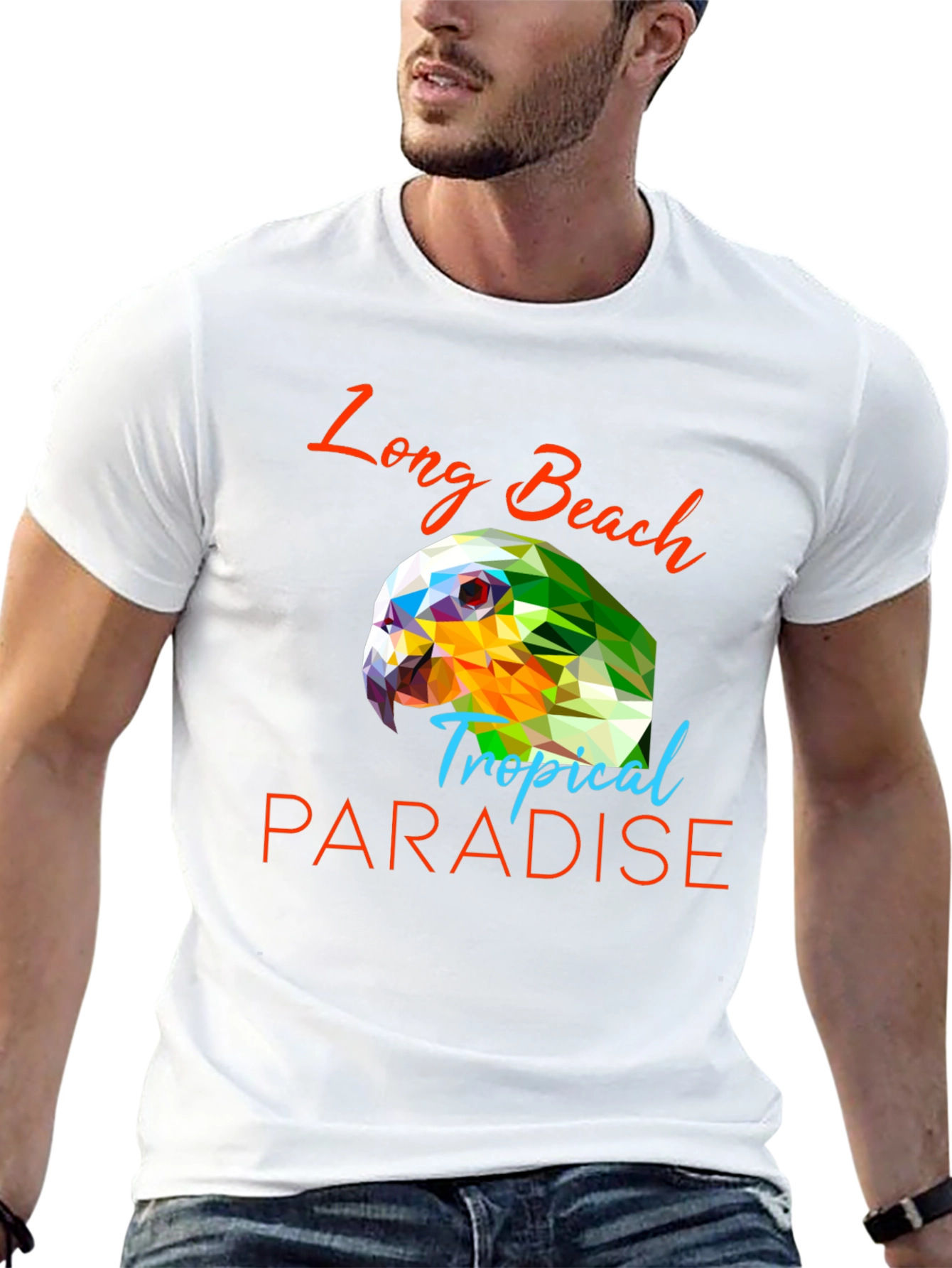 Long Beach Tropical Paradise Graphic Tee