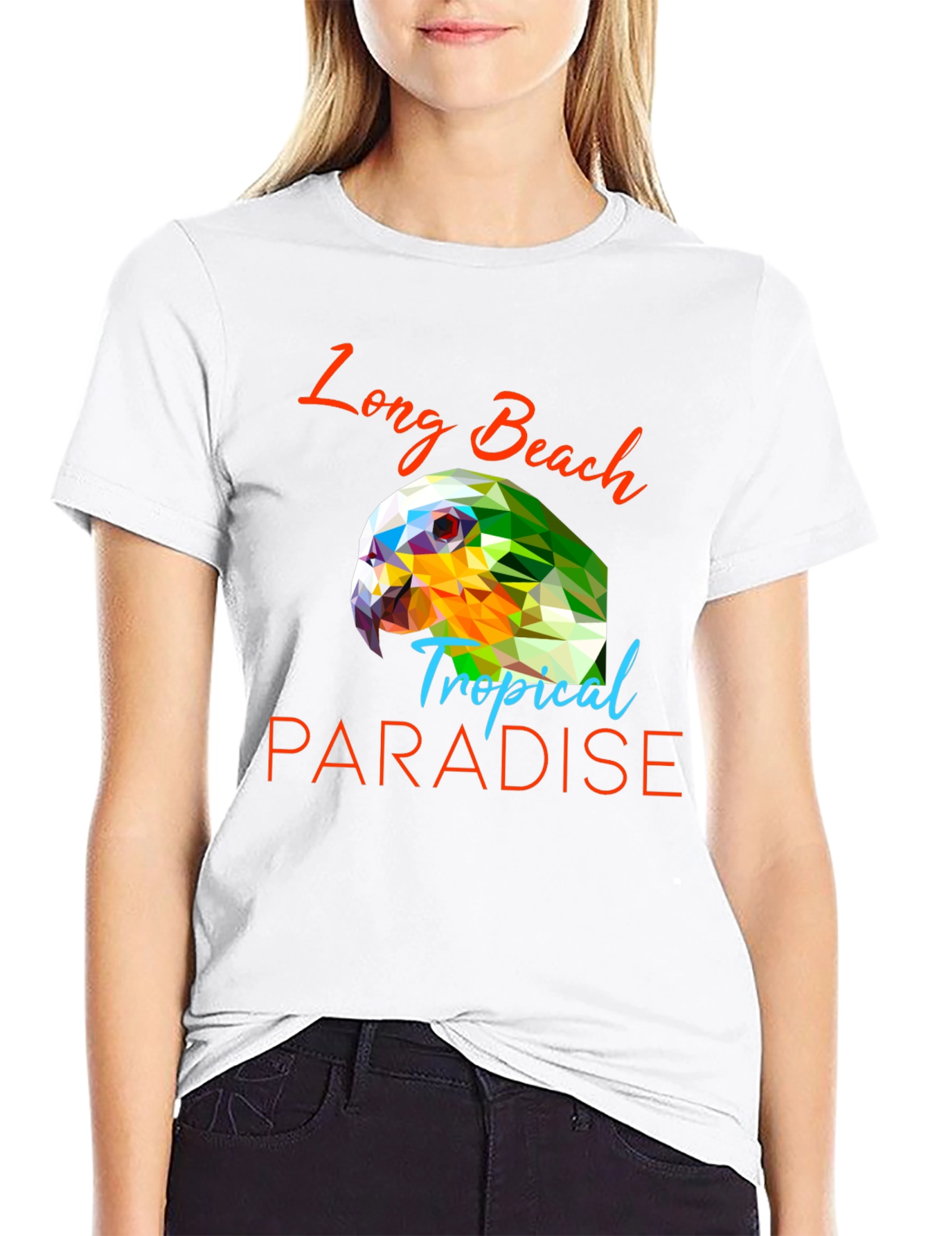 Long Beach Tropical Paradise Graphic Tee