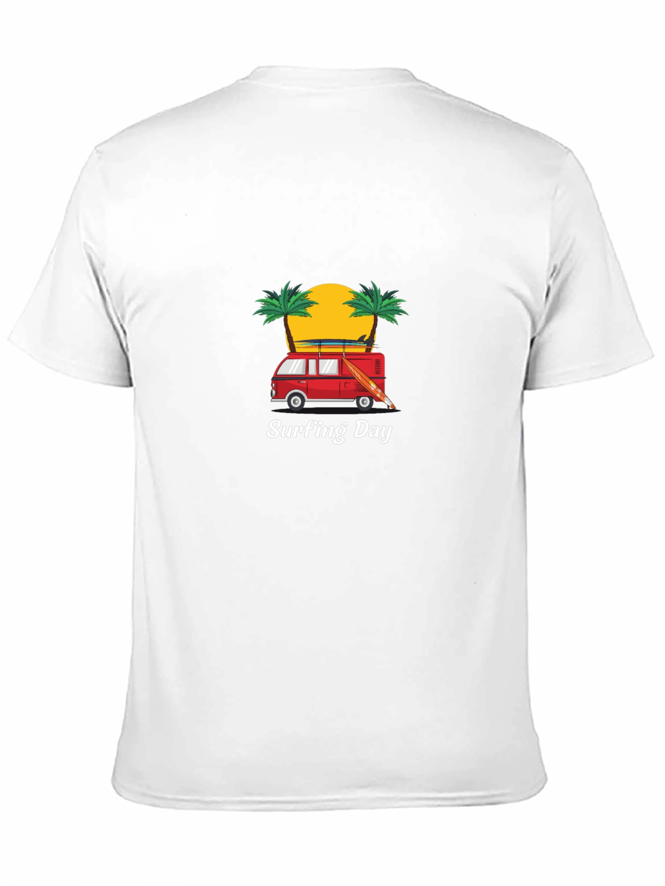 Surfing Day Graphic Tee - Black T-Shirt