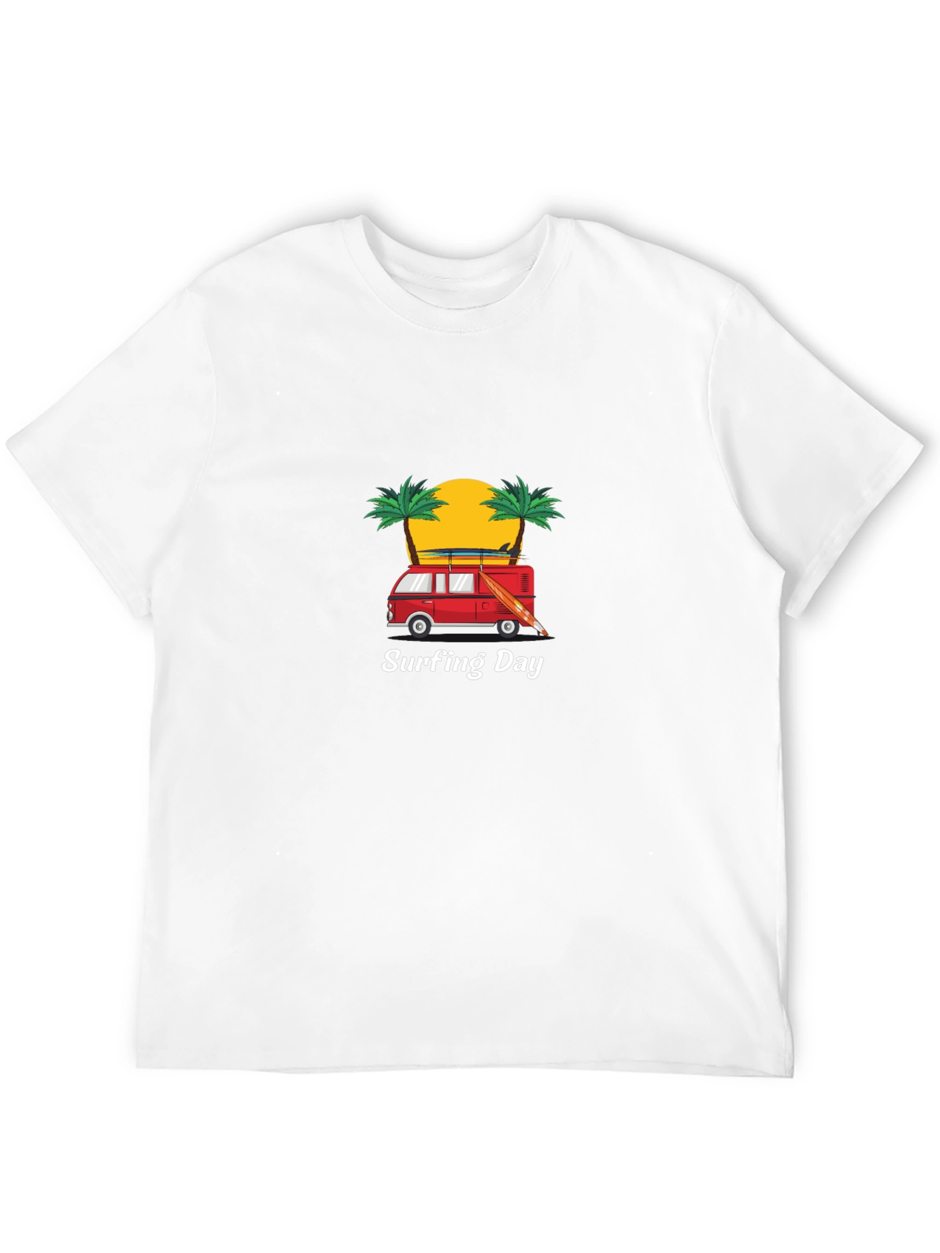 Surfing Day Graphic Tee - Black T-Shirt