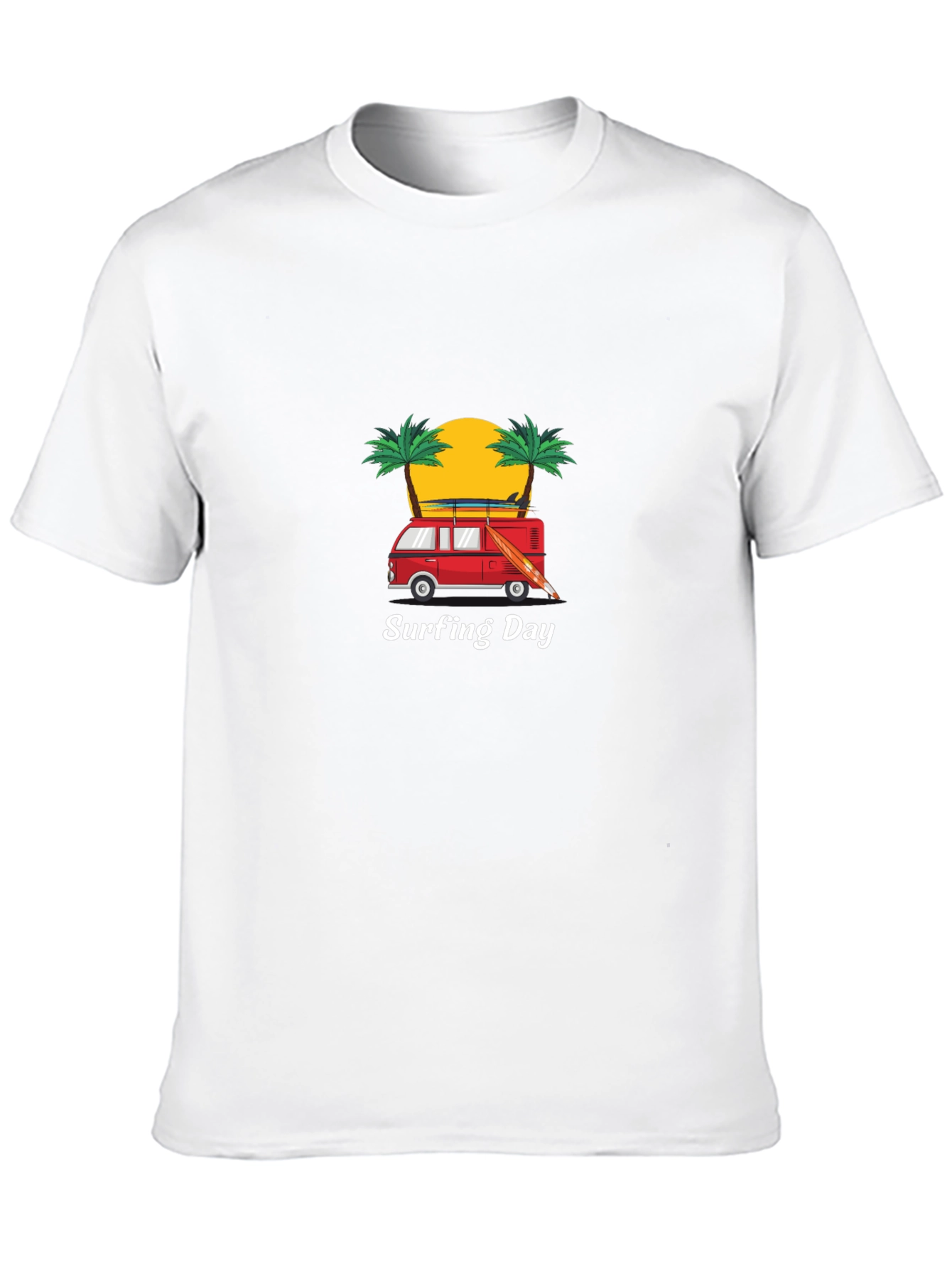 Surfing Day Graphic Tee - Black T-Shirt