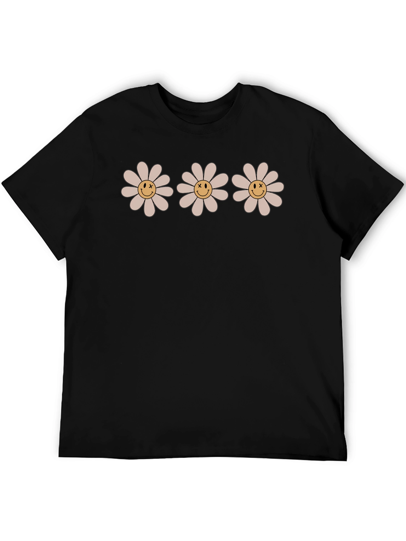 Daisy Smile Face T-Shirt - Retro Style