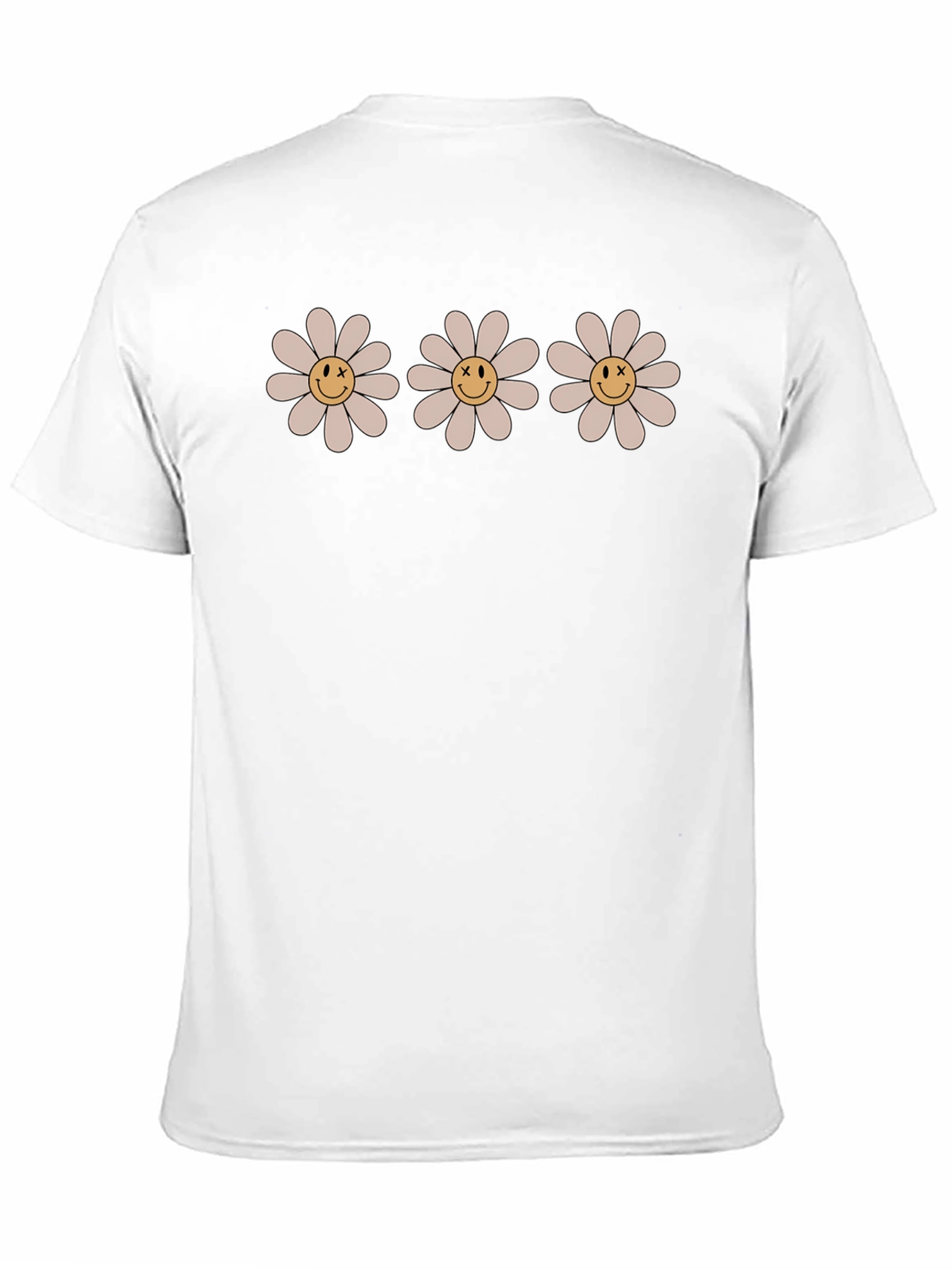 Daisy Smile Face T-Shirt - Retro Style