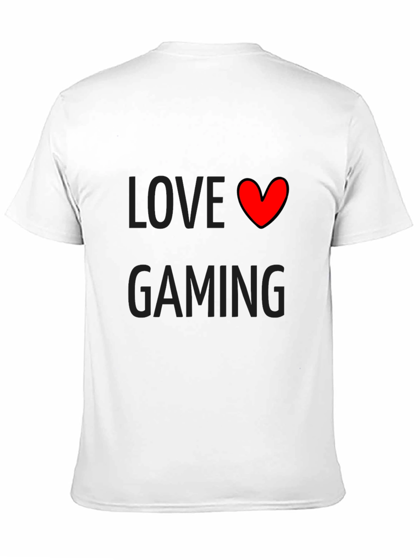 Love Gaming Black T-Shirt | Gamer Gift