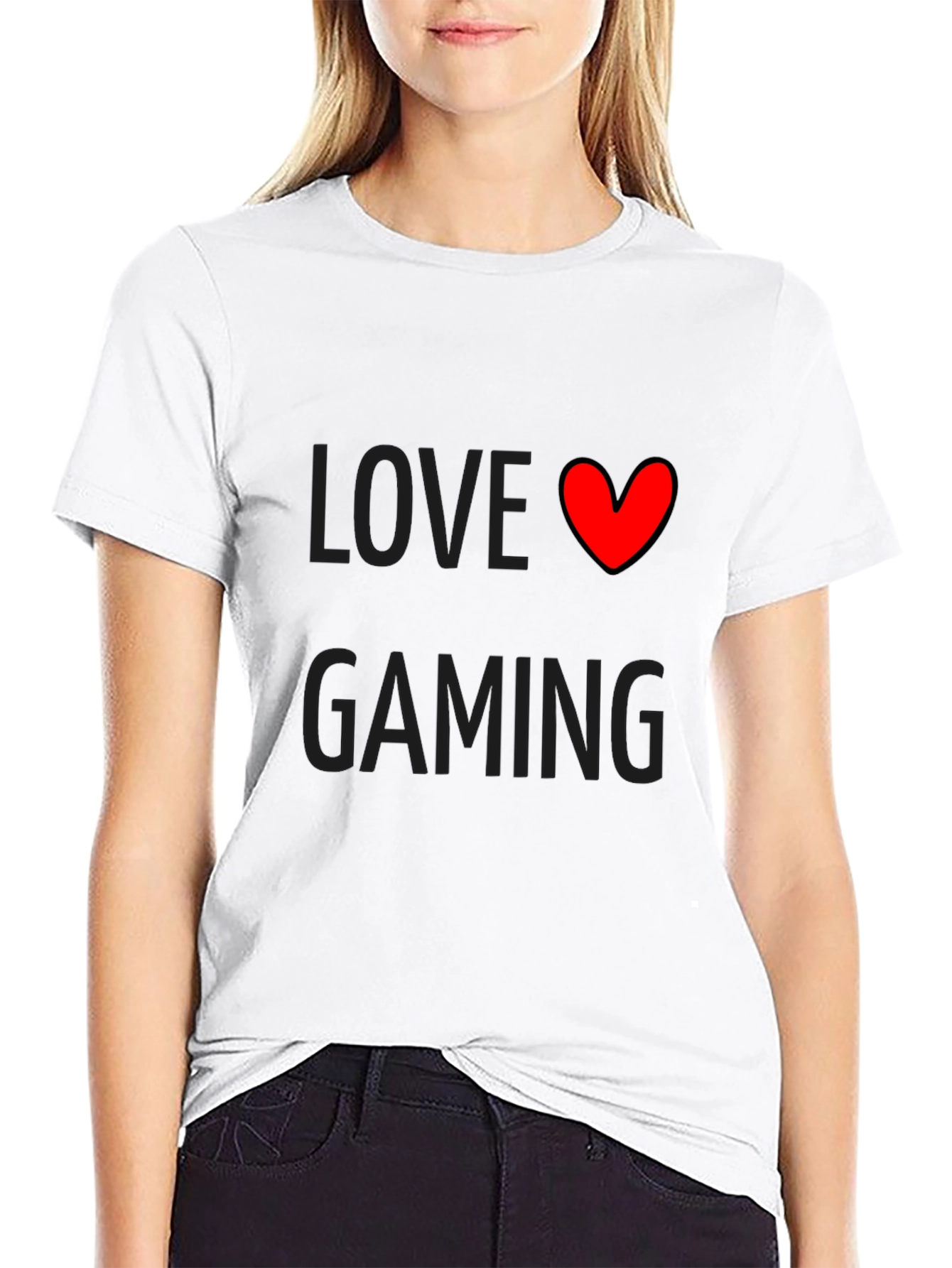 Love Gaming Black T-Shirt | Gamer Gift