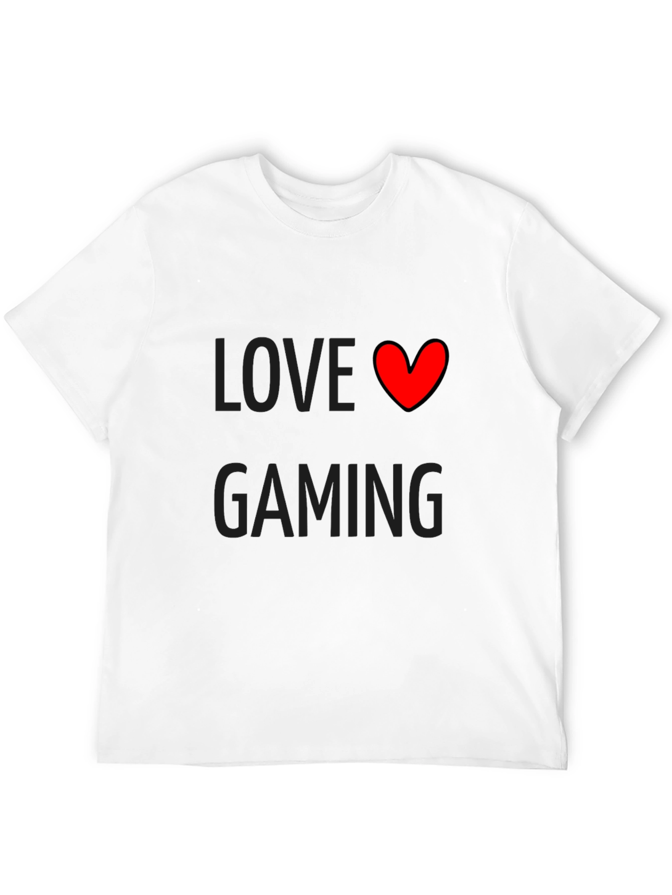 Love Gaming Black T-Shirt | Gamer Gift
