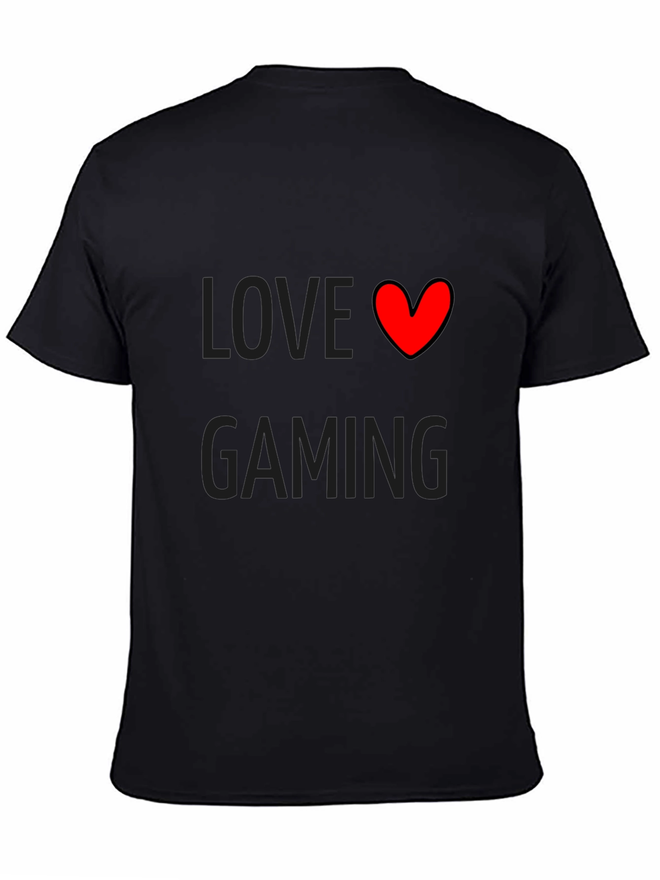 Love Gaming Black T-Shirt | Gamer Gift