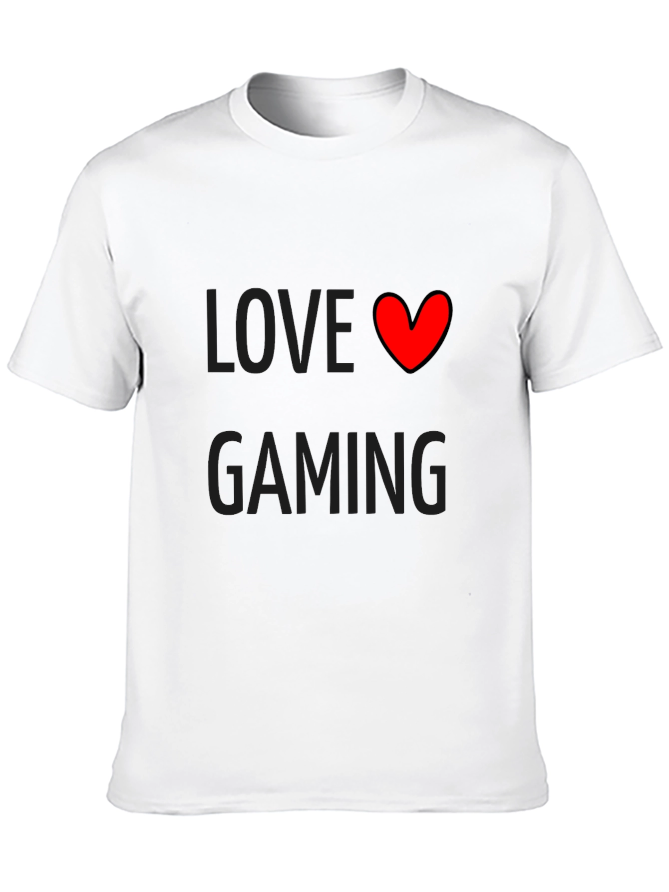Love Gaming Black T-Shirt | Gamer Gift