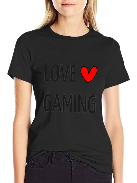 Love Gaming Black T-Shirt | Gamer Gift