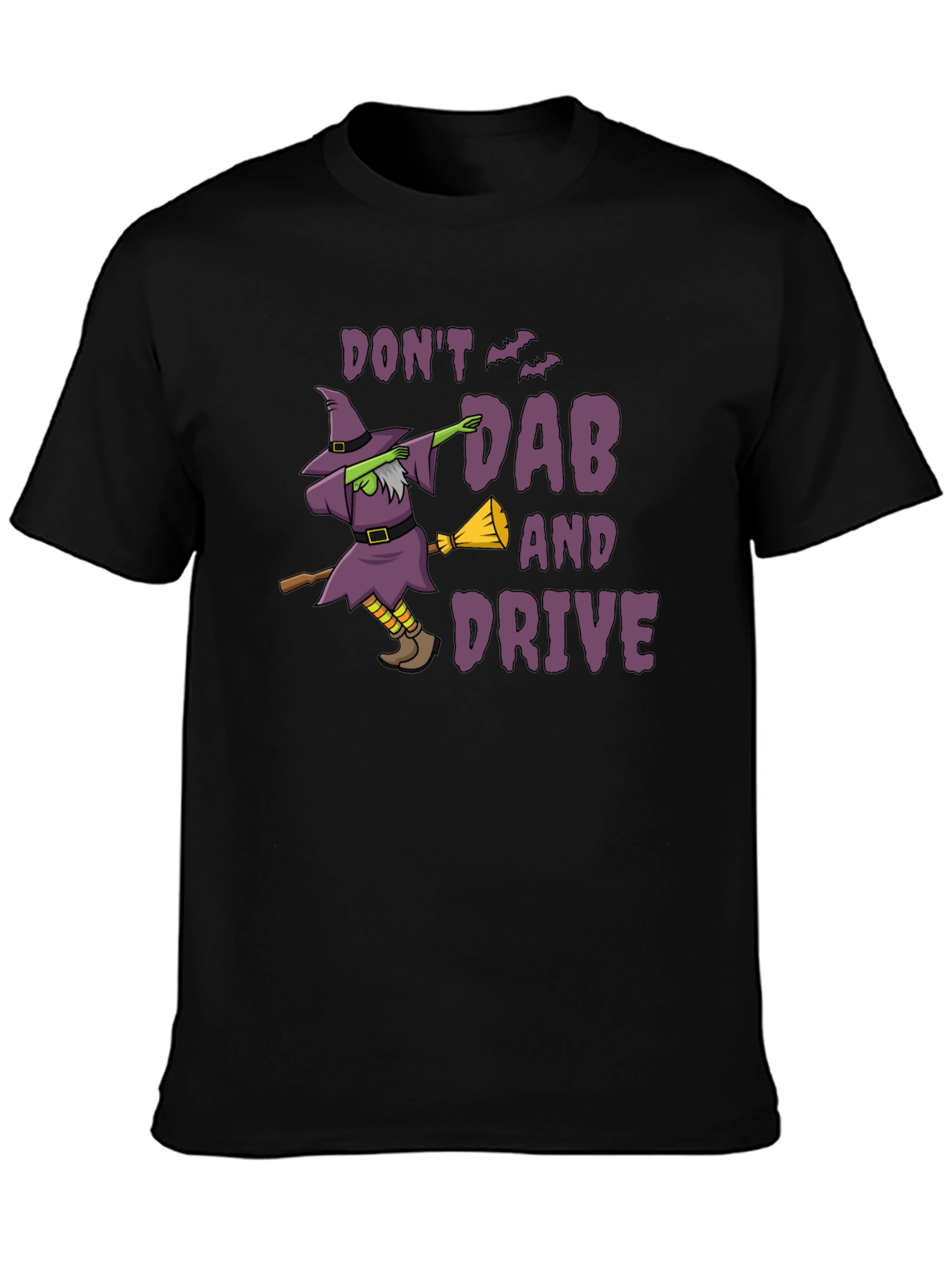Dont Dab and Drive Funny Halloween Witch T-Shirt