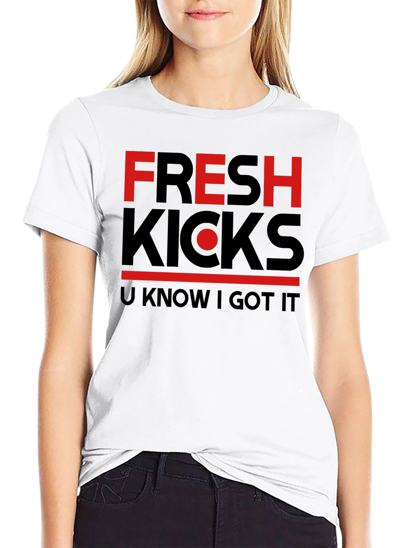 Fresh Kicks Graphic T-Shirt - Black
