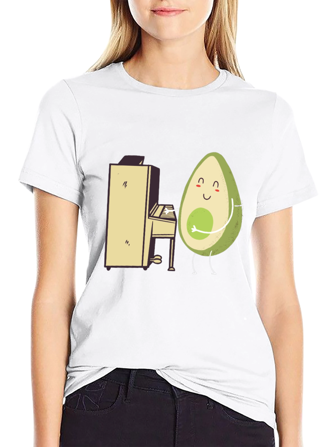 Avocado Musician T-Shirt - Funny Graphic Tee