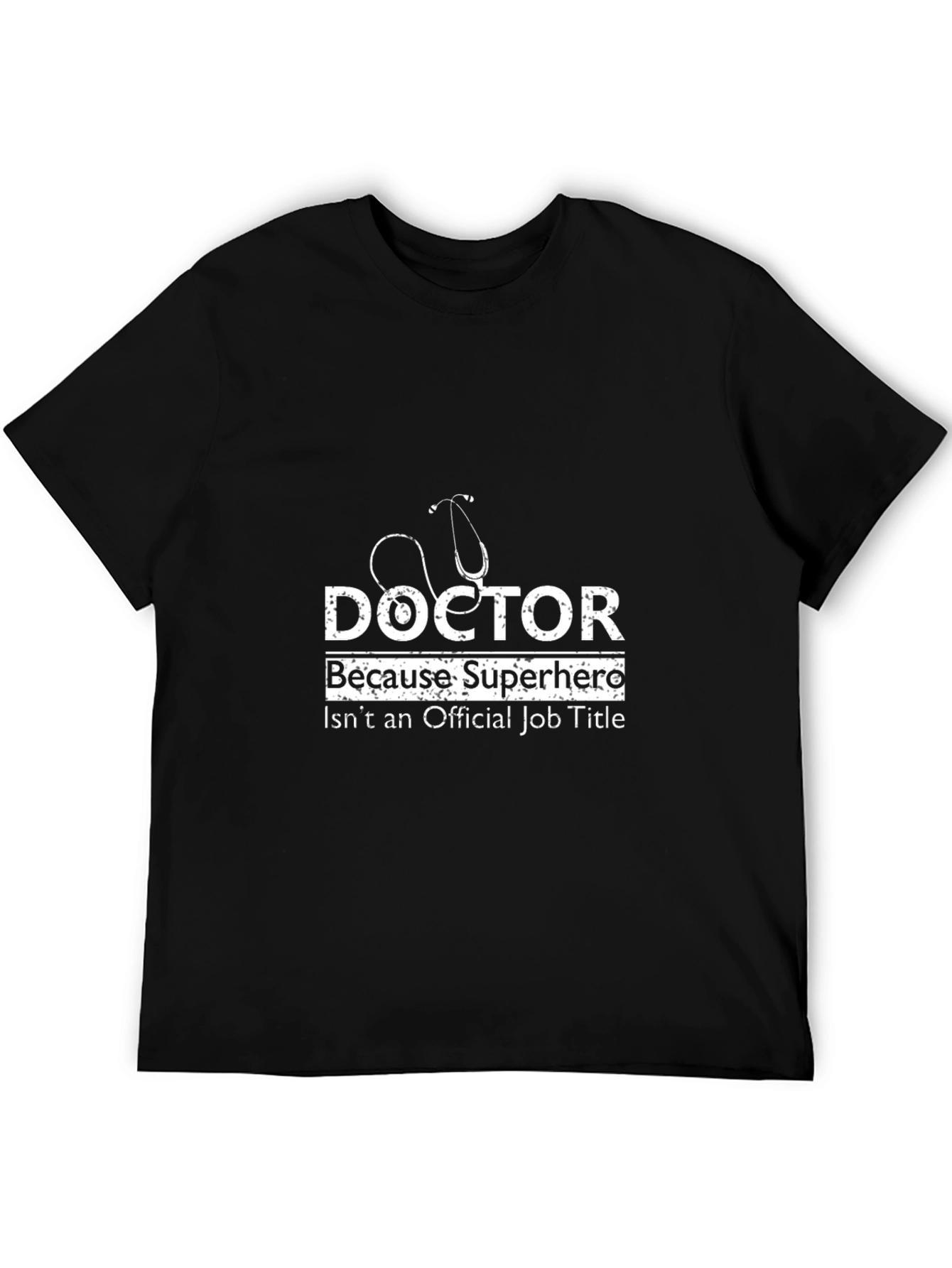 Doctor Superhero Graphic Tee - Black