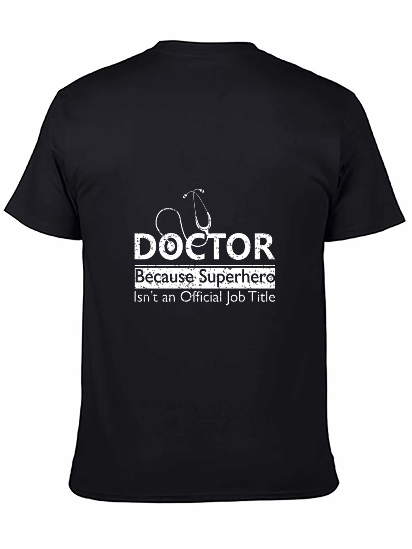 Doctor Superhero Graphic Tee - Black