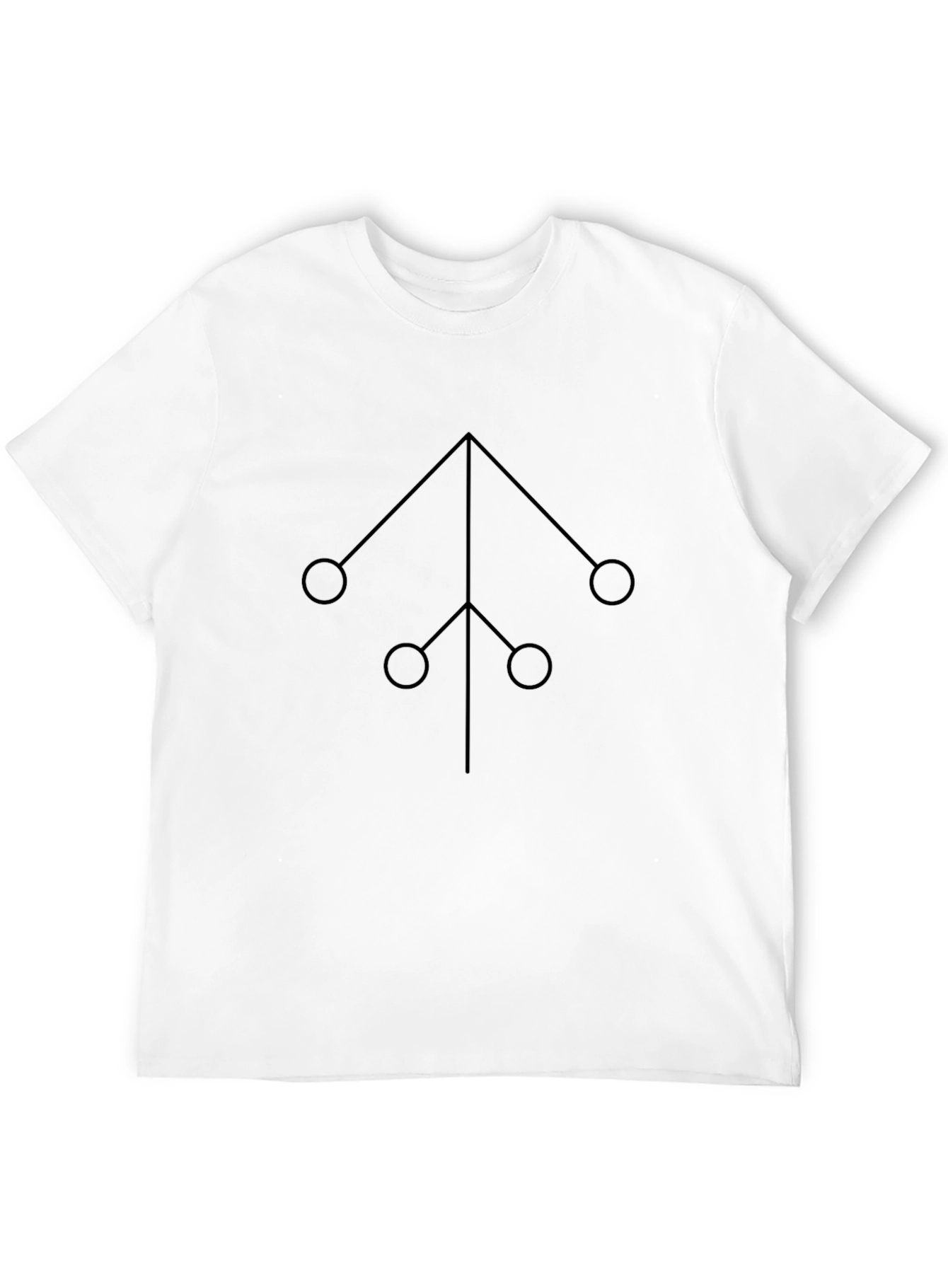 Geometric Symbol Black T-Shirt