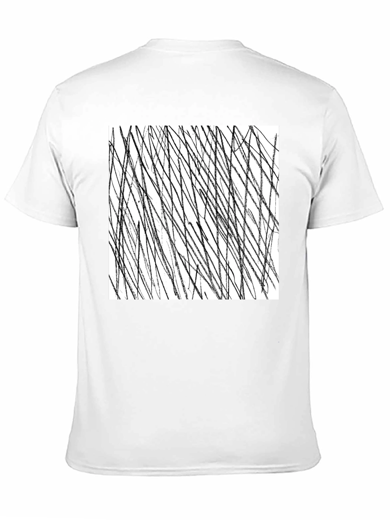 Abstract Black Line Art Graphic Tee