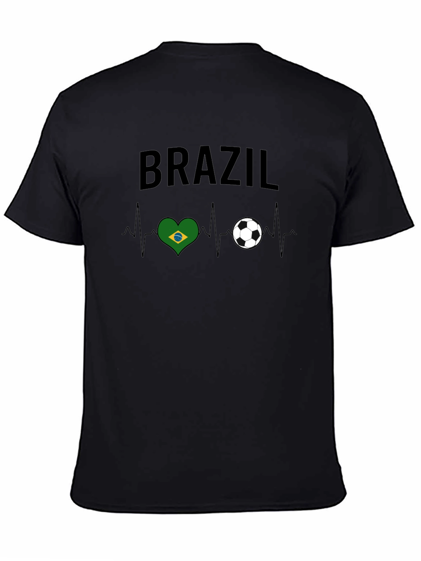 Brazil Soccer Heartbeat T-Shirt
