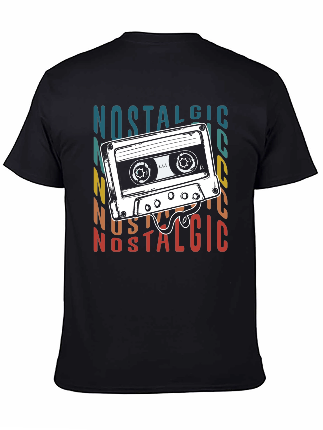 Nostalgic Cassette Tape Graphic T-Shirt