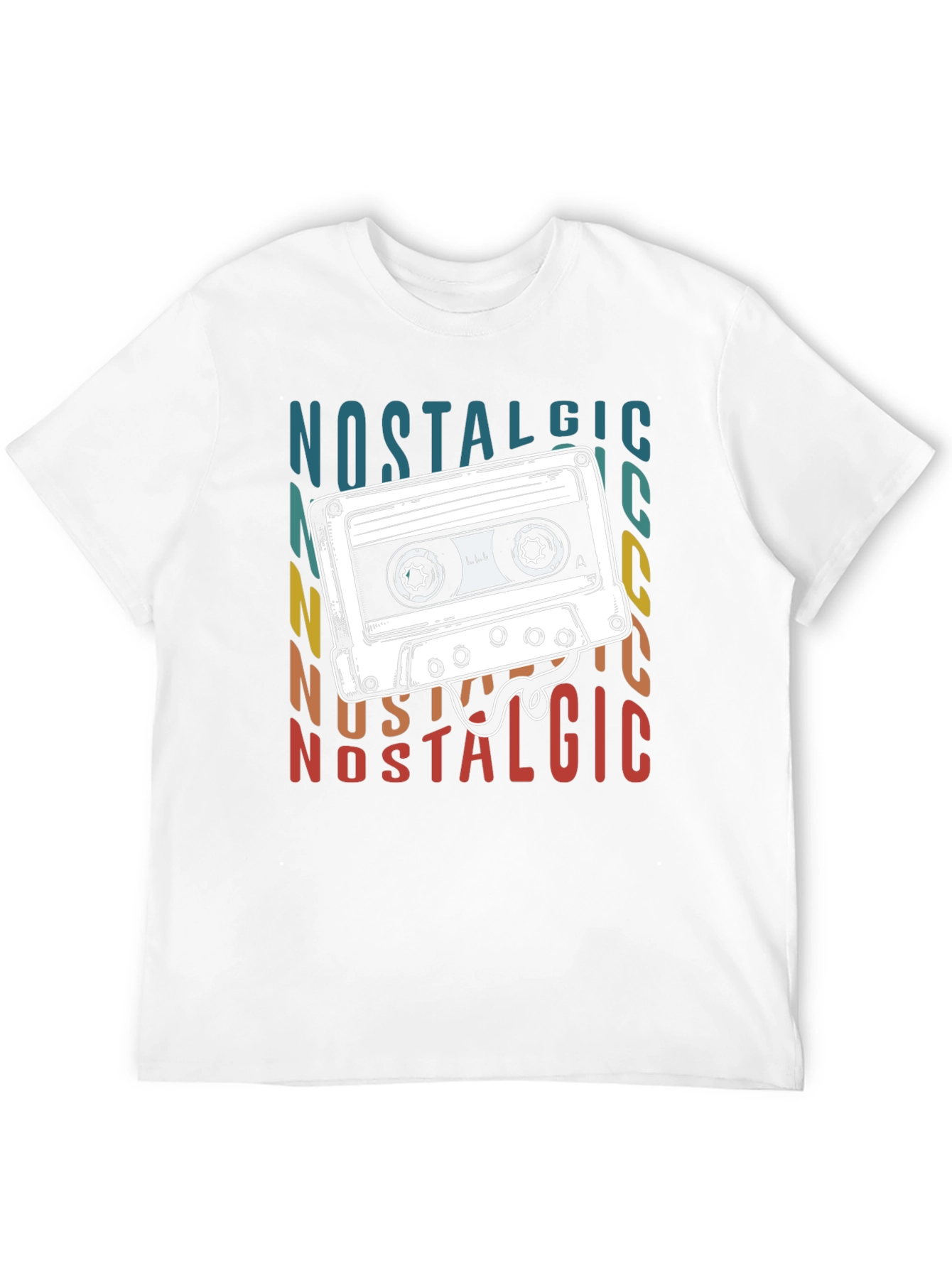 Nostalgic Cassette Tape Graphic T-Shirt
