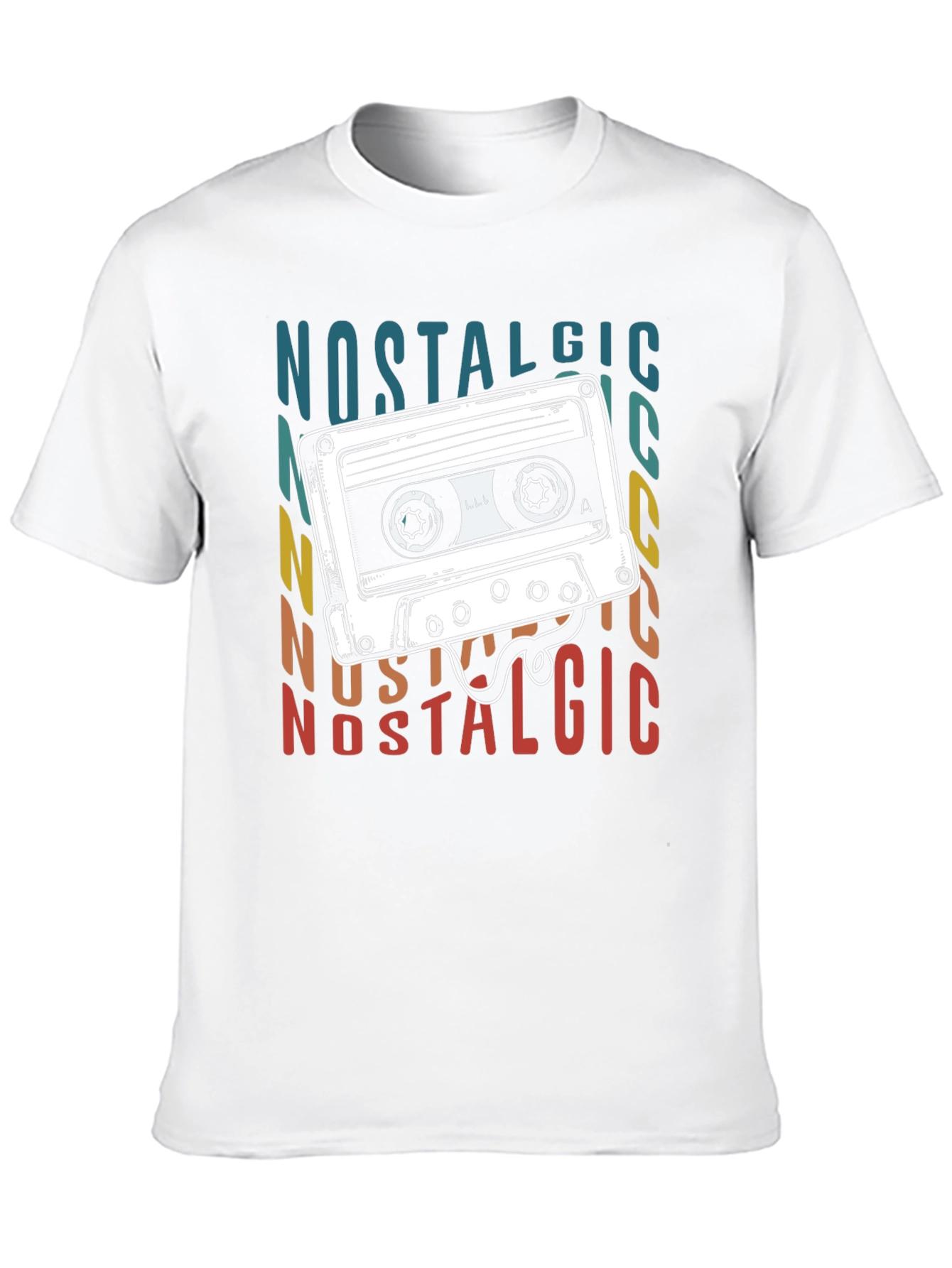 Nostalgic Cassette Tape Graphic T-Shirt