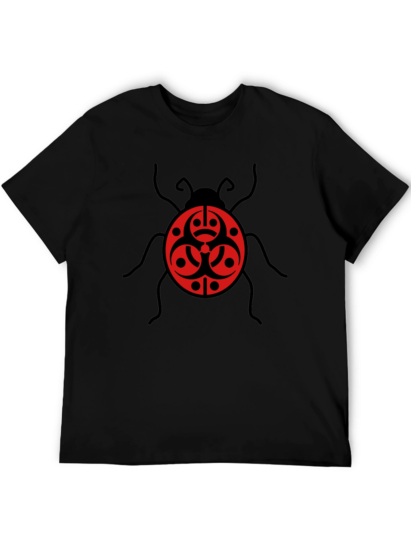 Biohazard Bug Graphic Tee - Black Cotton T-Shirt
