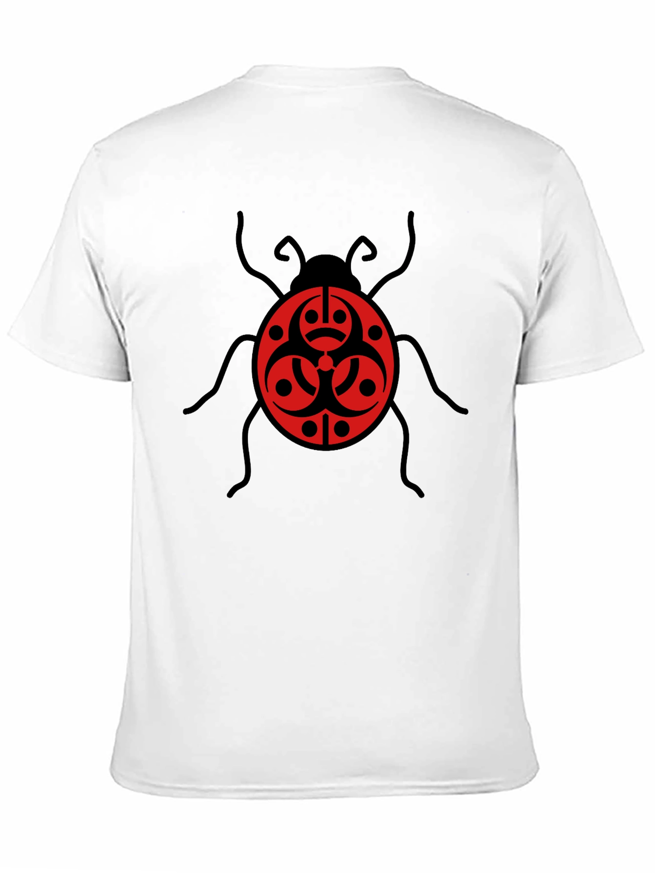 Biohazard Bug Graphic Tee - Black Cotton T-Shirt