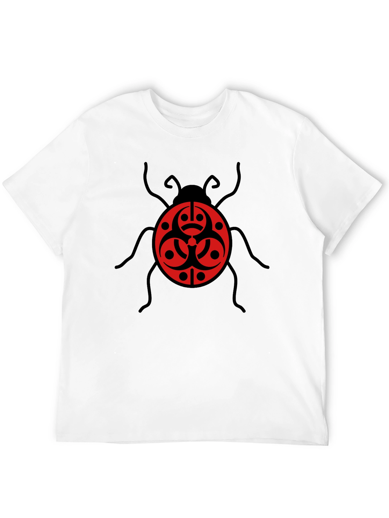 Biohazard Bug Graphic Tee - Black Cotton T-Shirt