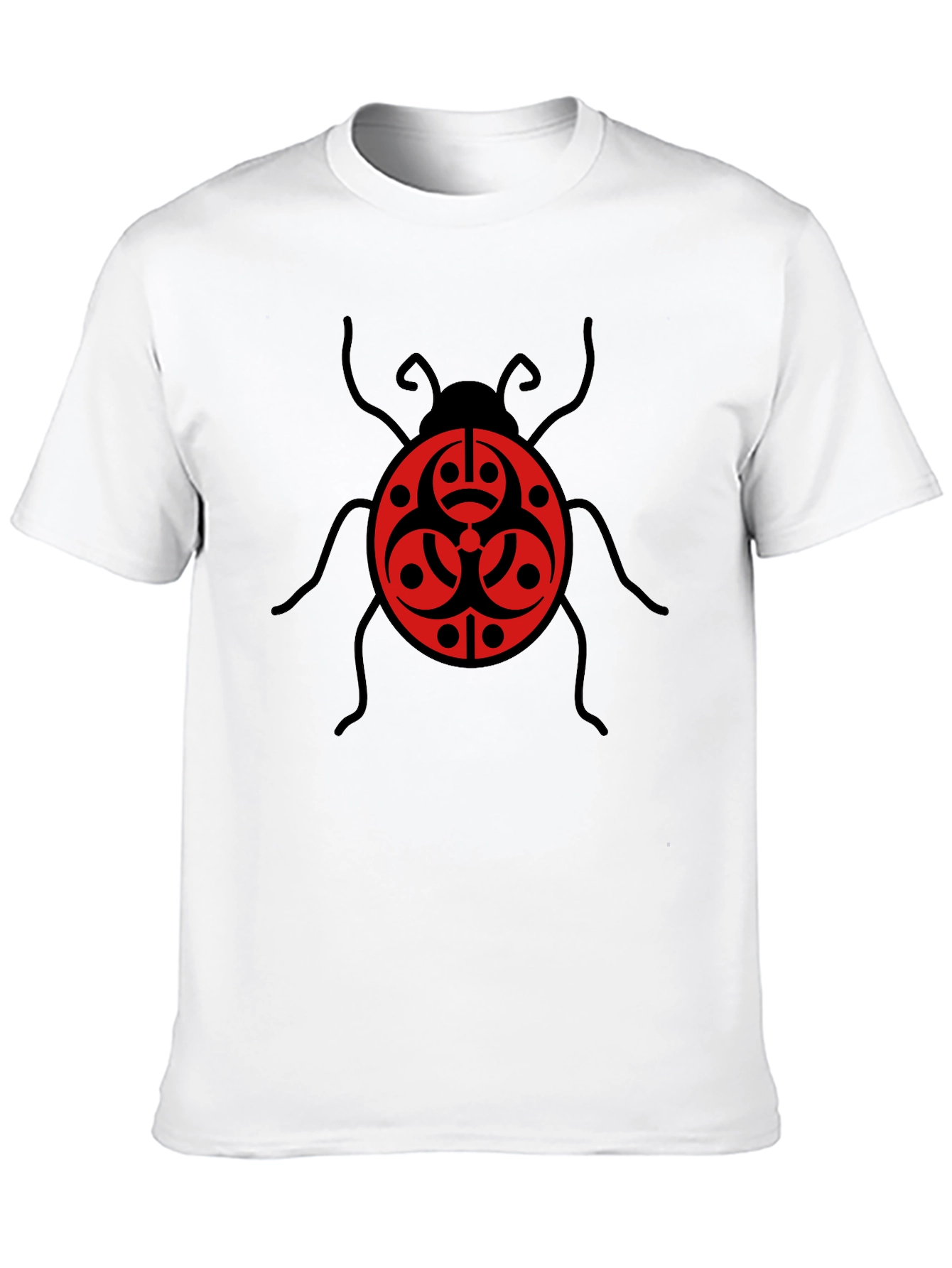 Biohazard Bug Graphic Tee - Black Cotton T-Shirt