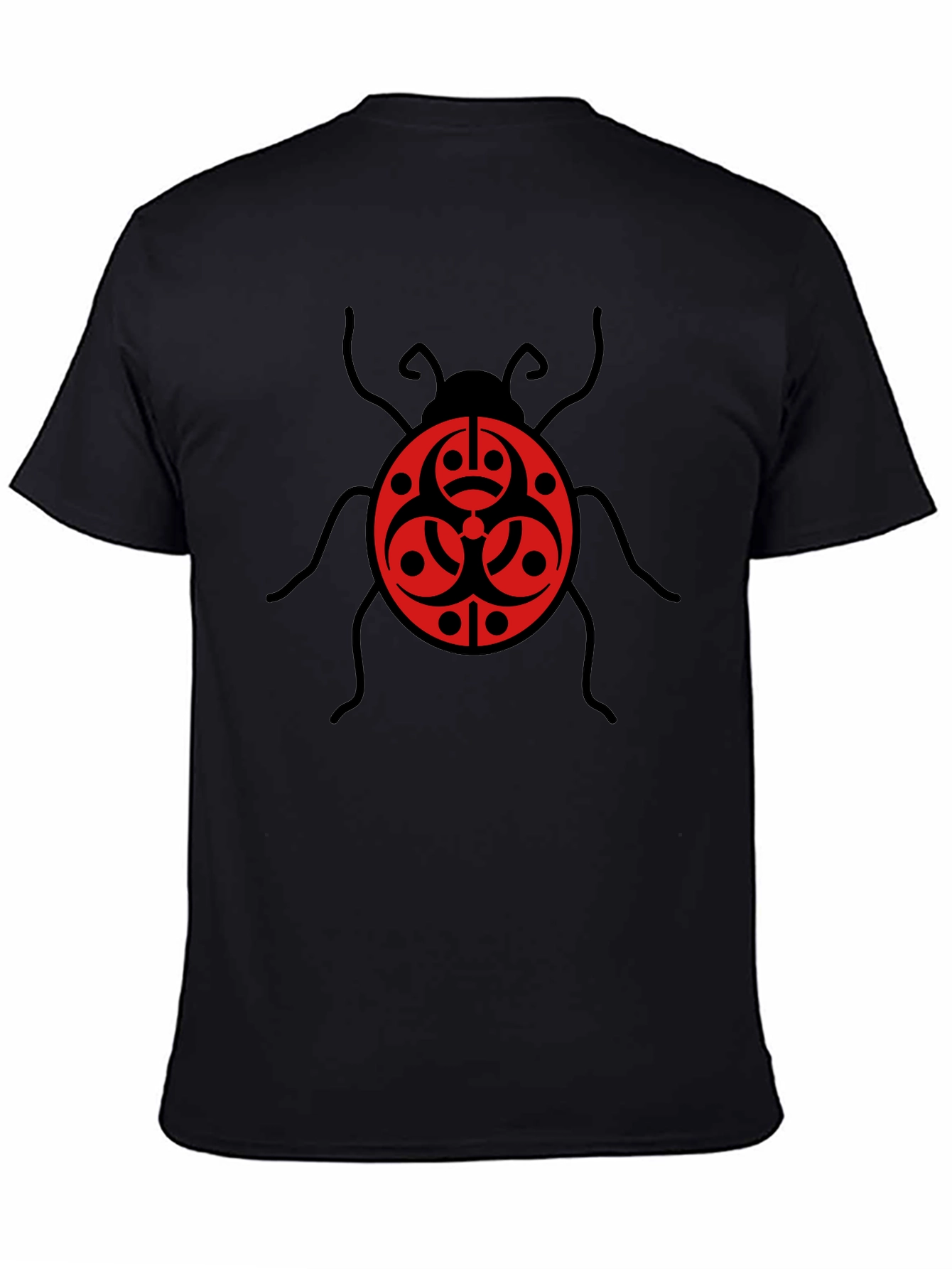 Biohazard Bug Graphic Tee - Black Cotton T-Shirt